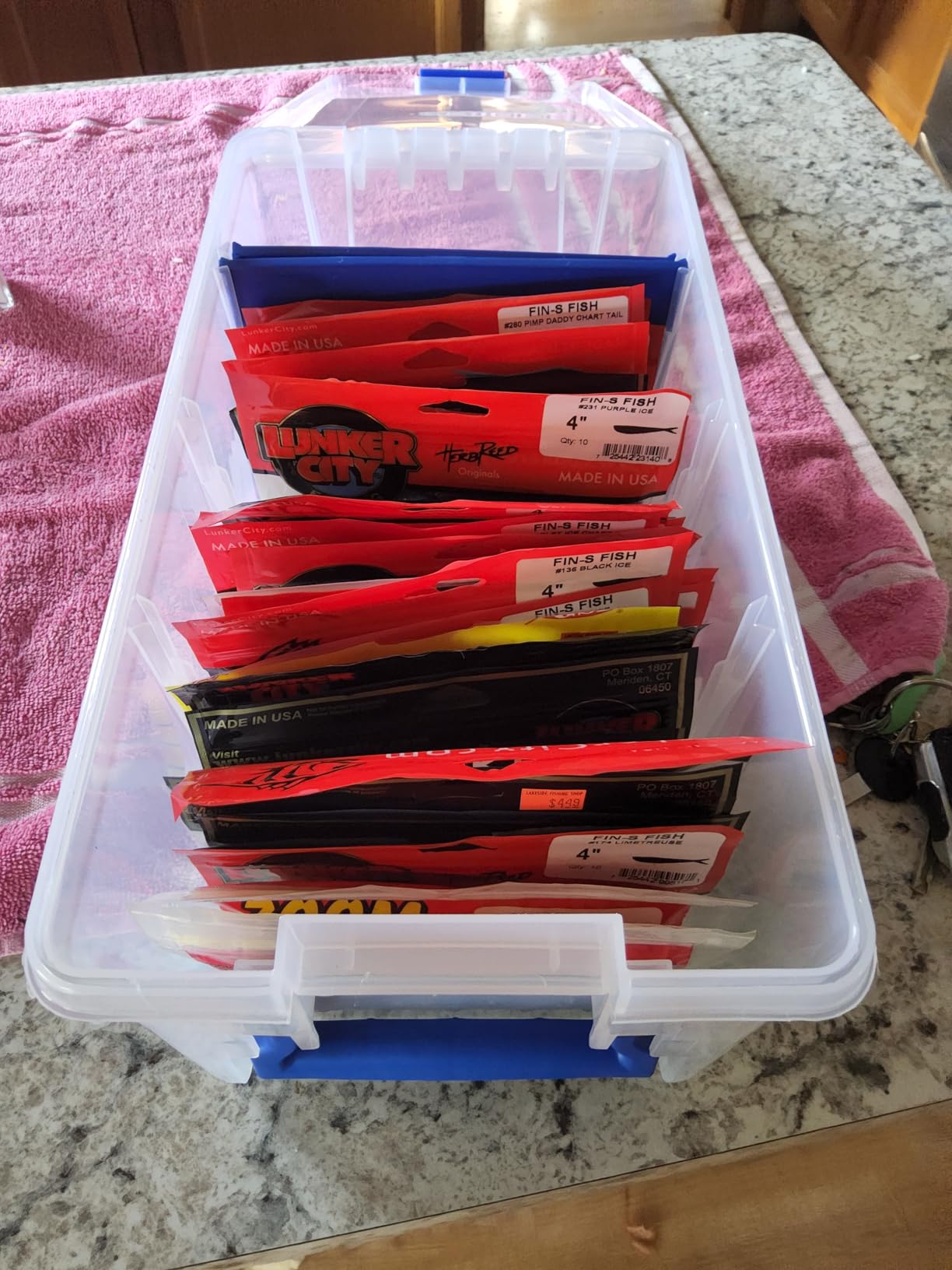 Flambeau Outdoors Super Half Satchel Soft Bait Organizer, Zerust, Clear customer photo 1