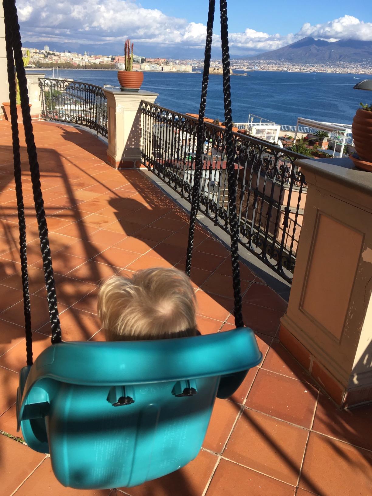 Step2 Infant to Toddler Swing, Baby Outdoor Swing, Backyard Bucket Style Swing Seat, Secure Harness, Outside Weather-Resistant Rope, Attach to Playset, For Toddlers 9 Months -3 Years Old customer photo 2