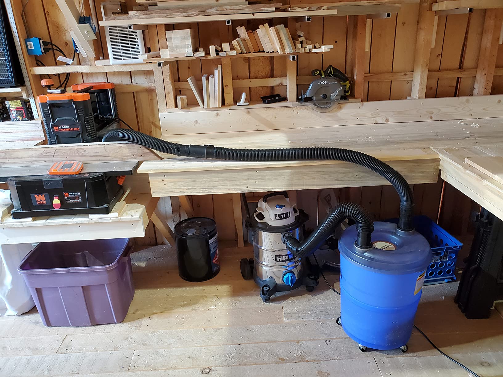 Rockler Dust Right Dust Separator w/ 36” Hose & 10Ga Bucket for Shop Vac customer photo 1