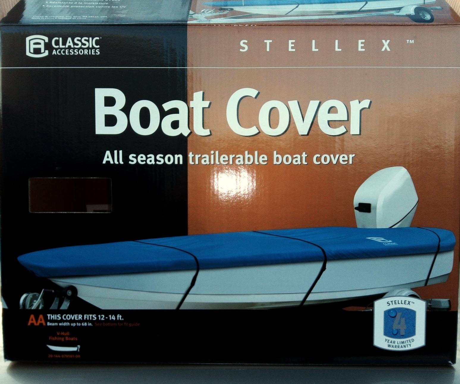 Classic Accessories Stellex All Seasons Boat Cover, Fits Boats 17' - 19' L x 102