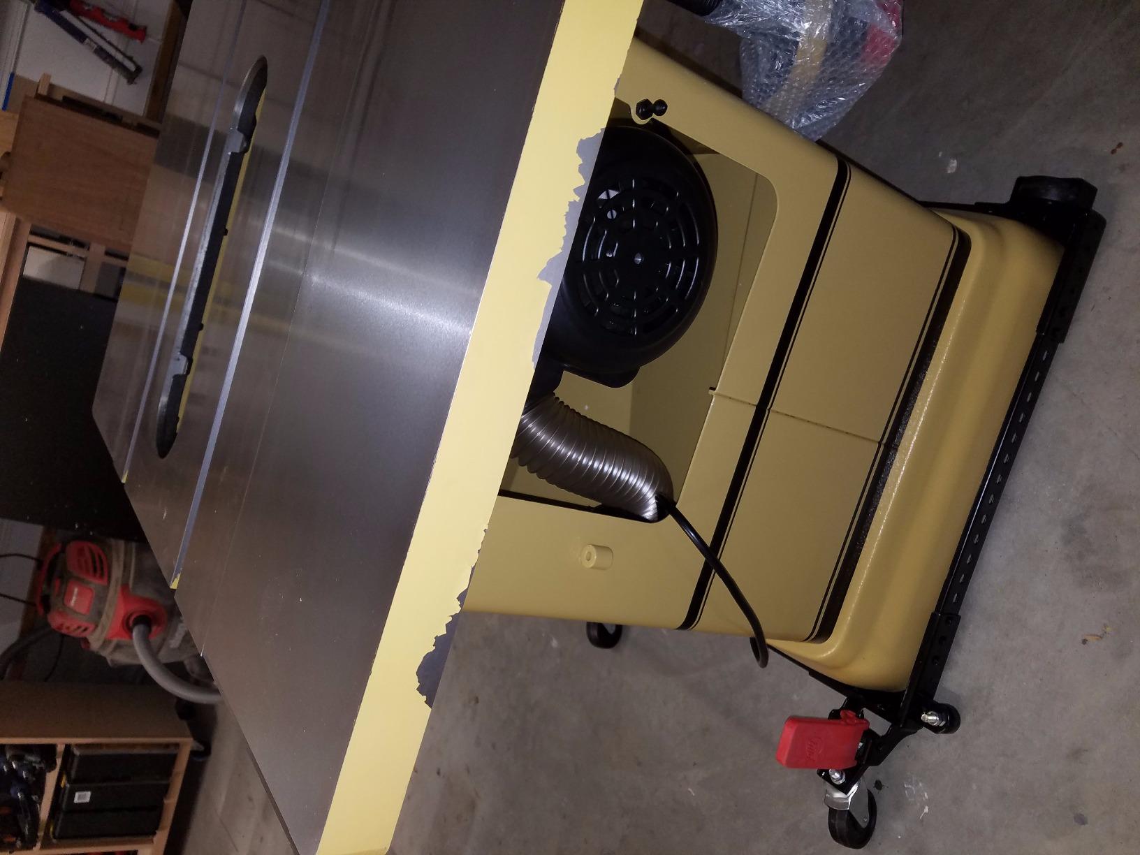 Powermatic 10-Inch Table Saw, 52-Inch Rip, 1-3/4 HP, 115/230V 1Ph (Model PM1000) customer photo 1