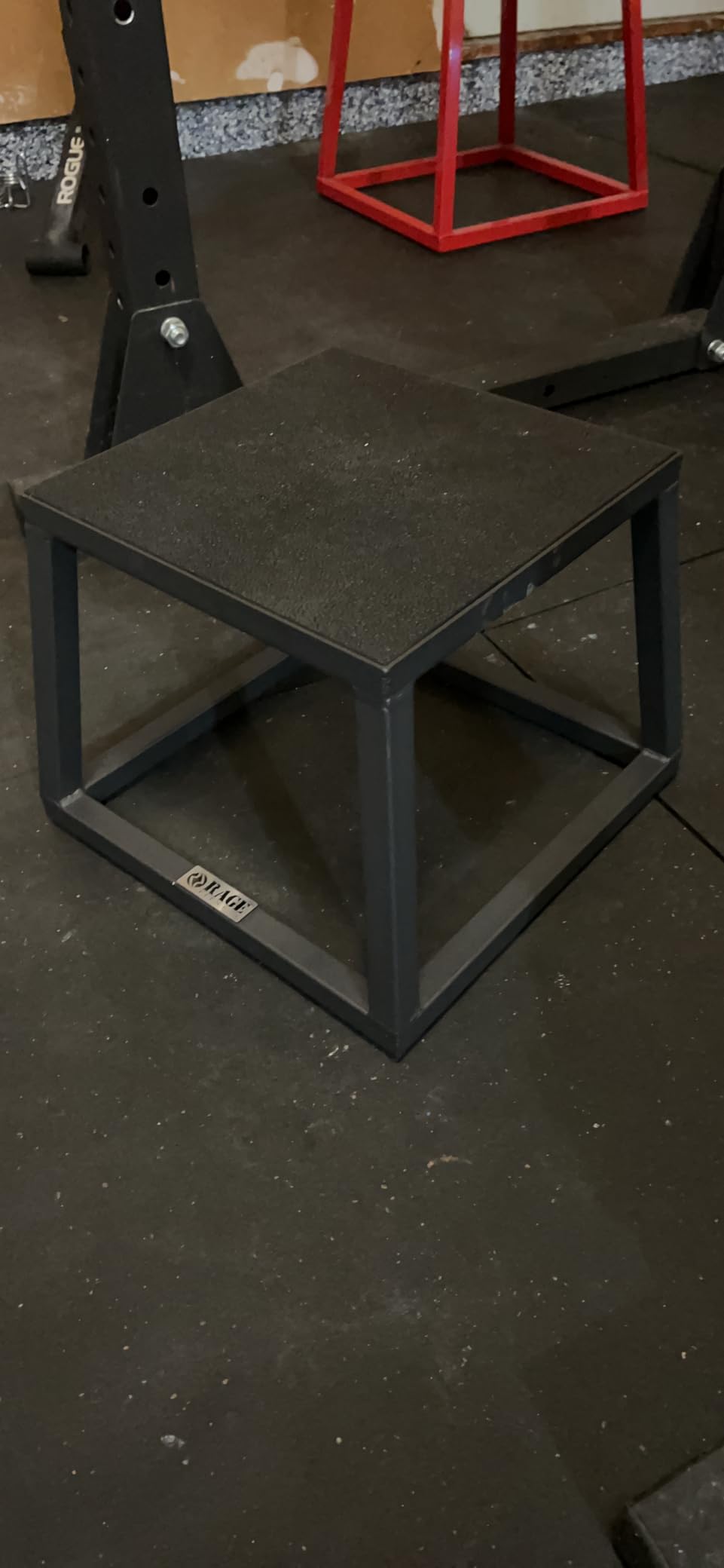 Rage Fitness Steel Plyo Box 12-18-24 Inch High Anti-Slip Pre-Assembled Plyometric Jump Box for Home Gym Conditioning and Strength Training (Sold Individually) Plyometric Platform Step customer photo 2