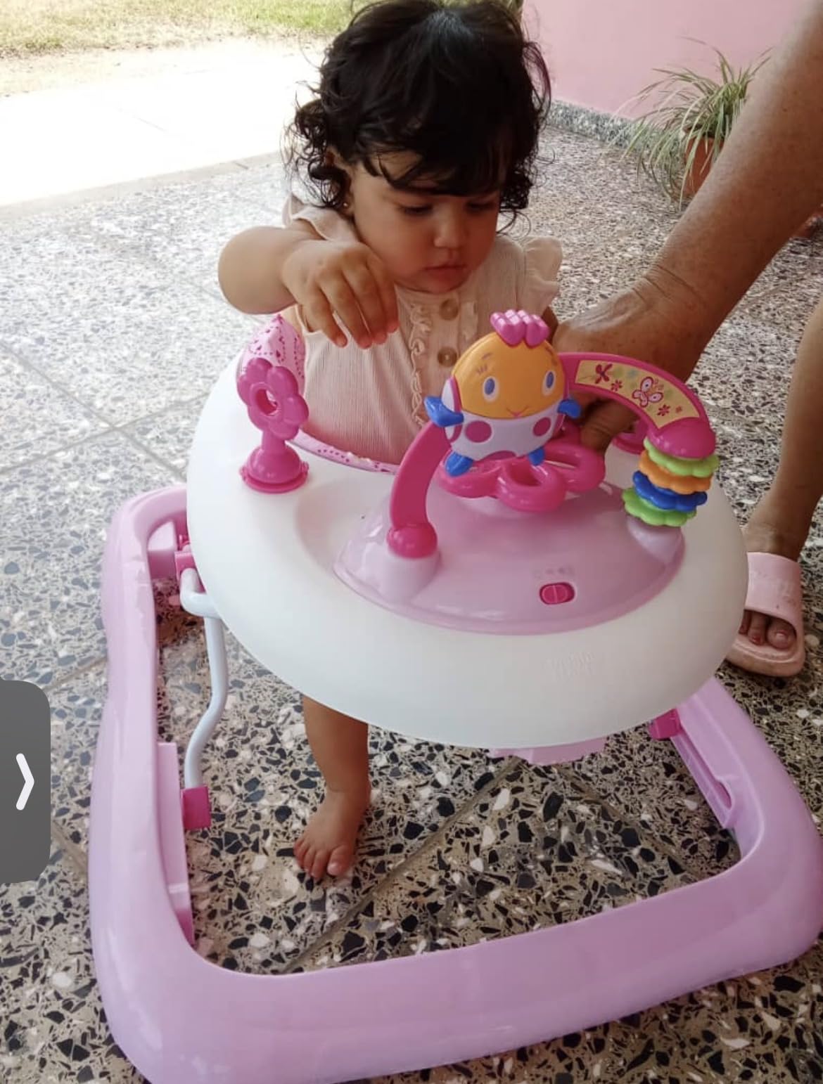 Bright Starts JuneBerry Walk-A-Bout Baby Walker and Entertainer, with Easy Fold Frame for Storage, Ages 6 Months + customer photo 1
