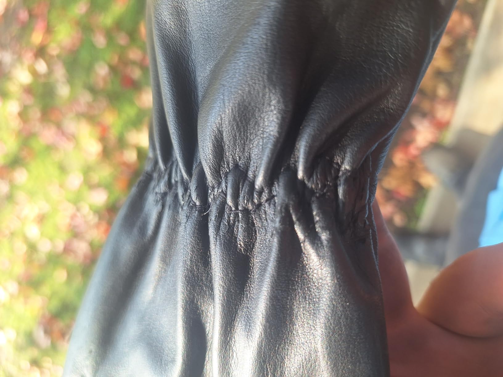 Milwaukee Leather SH734 Men's Black Thermal Lined Leather Motorcycle Gloves w/Cinch Wrist Closure customer photo 2