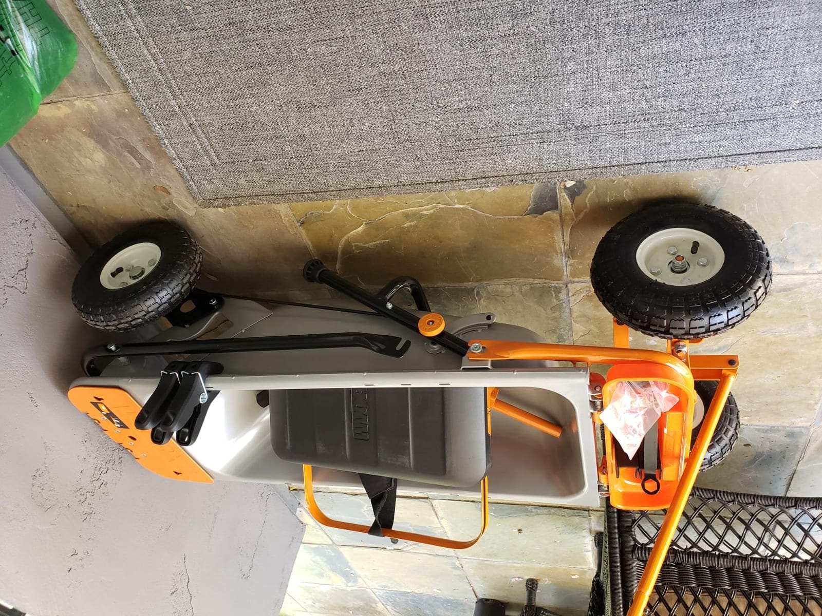 WORX Wheelbarrow Heavy Duty Dolly, 8-in-1 Aerocart Garden Cart, WG050 | lift 200 lbs like lifting 17 lbs; 8-in-1 versatility; smart 2-wheel design; heavy-duty durable construction customer photo 2