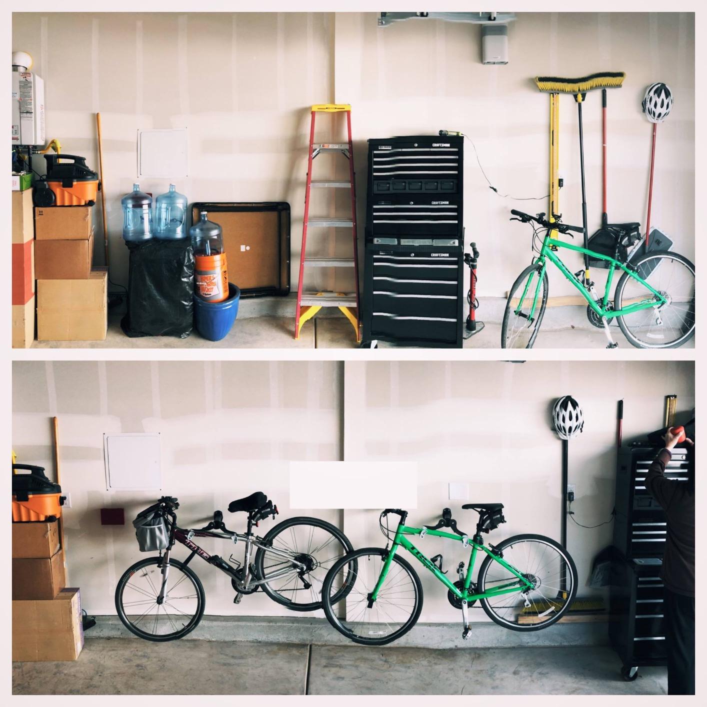 Ibera Bike Wall Mount - Adjustable Frame Holder & Soft Rubber Cradles - Garage Bike Rack for Road, MTB, Kids, Hybrid Bikes - Easy Installation & Space-Saving Design customer photo 1