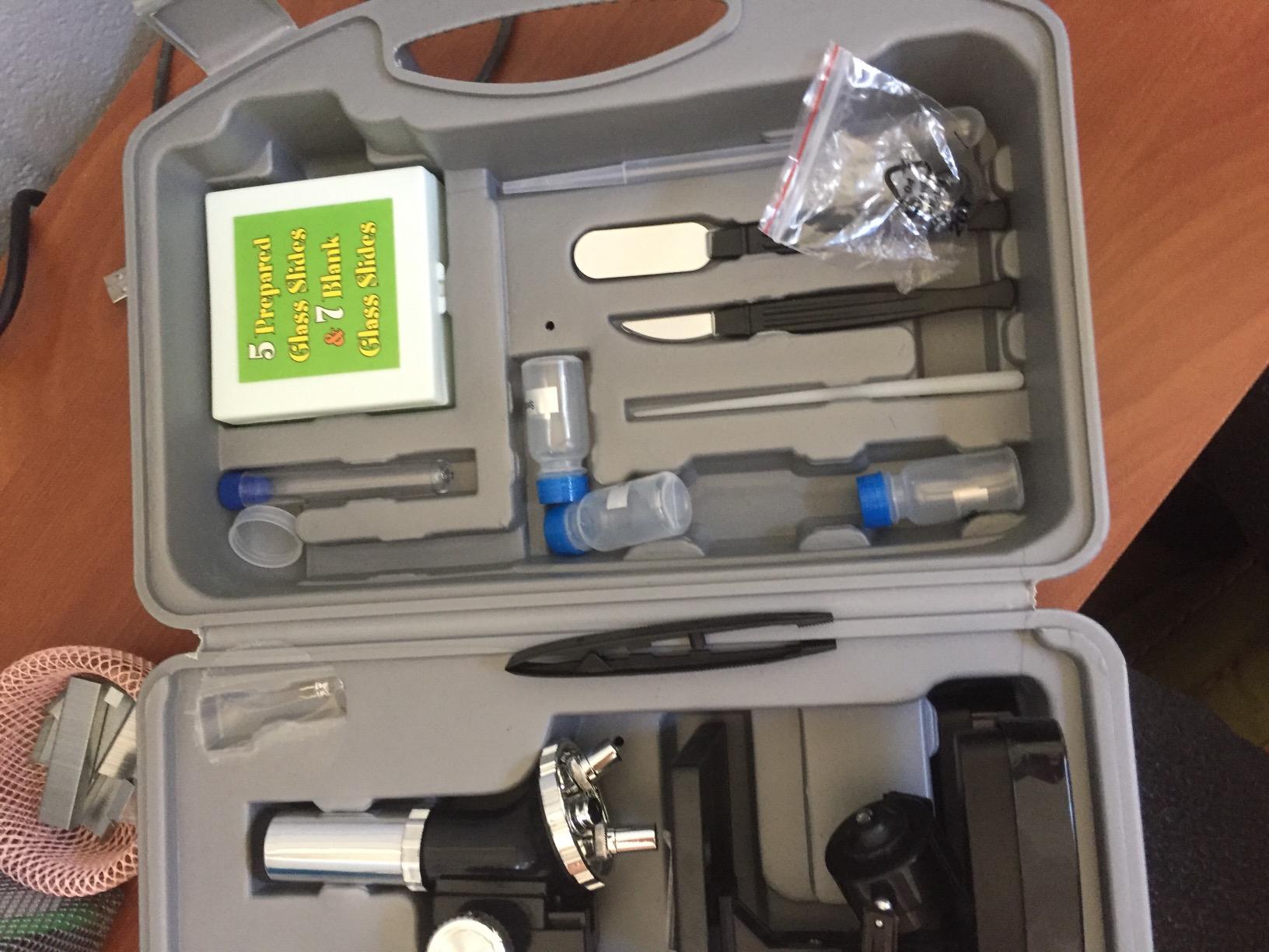 AmScope M30-ABS-KT1-WM 240X-480X-1200X Metal Arm Compound Microscope Kit customer photo 2