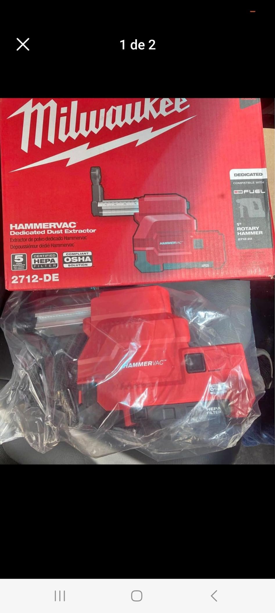 MILWAUKEE'S Cordless Dust Collection System Kit, 18V, Red (2712-DE) customer photo 1