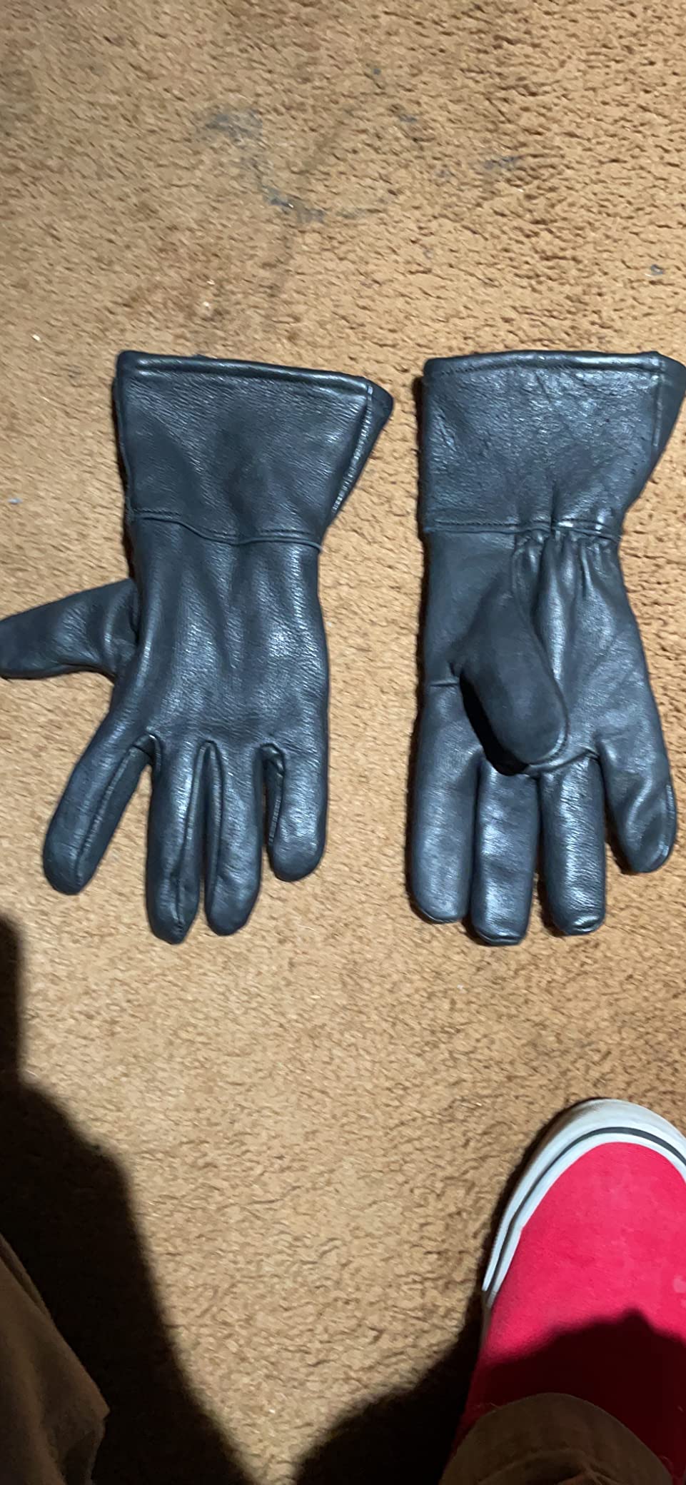 Milwaukee Leather Men's USA Northern Deerskin Leather Thermal Gauntlet Gloves customer photo 2