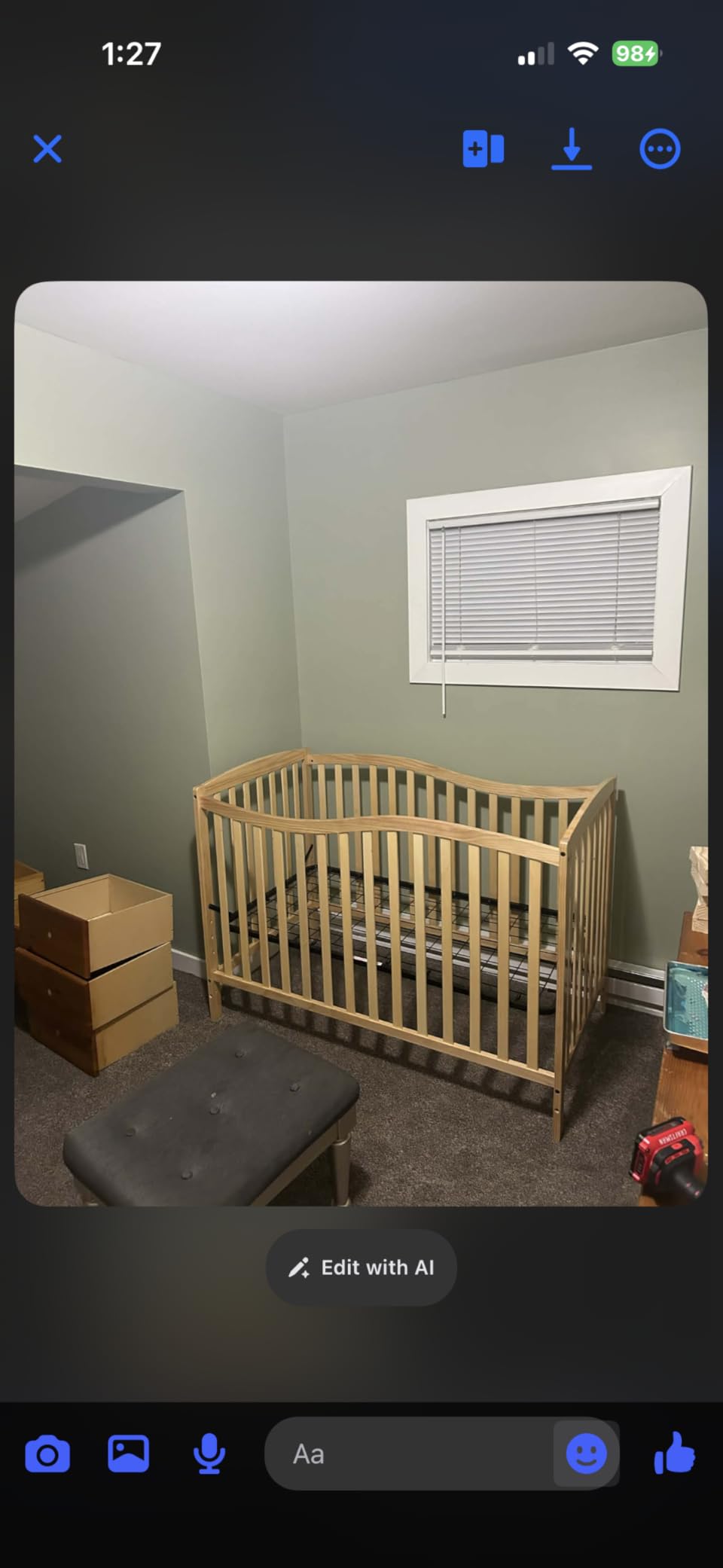 Dream On Me Chelsea 5-in-1 Convertible Full Size Baby Crib, GREENGUARD Gold customer photo 1