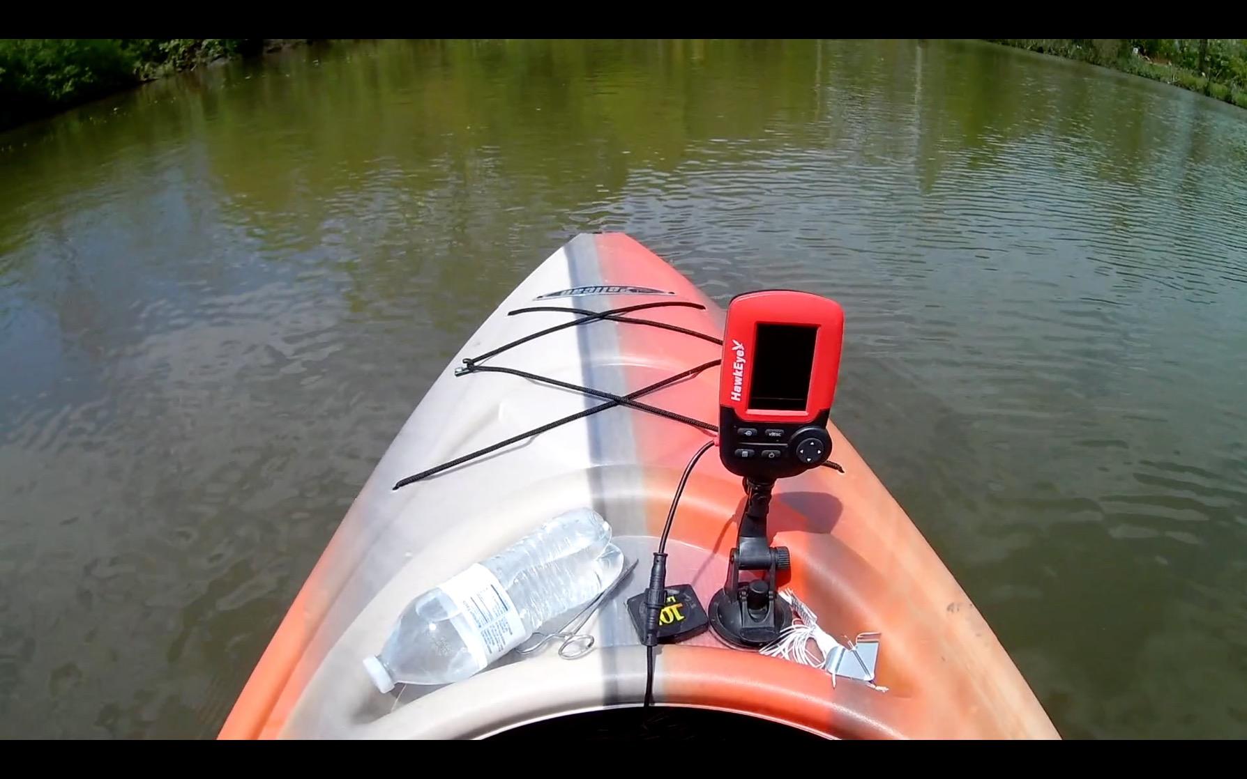 HawkEye Fishtrax 1C Fish Finder with HD Color Virtuview Display, Black/Red, 2