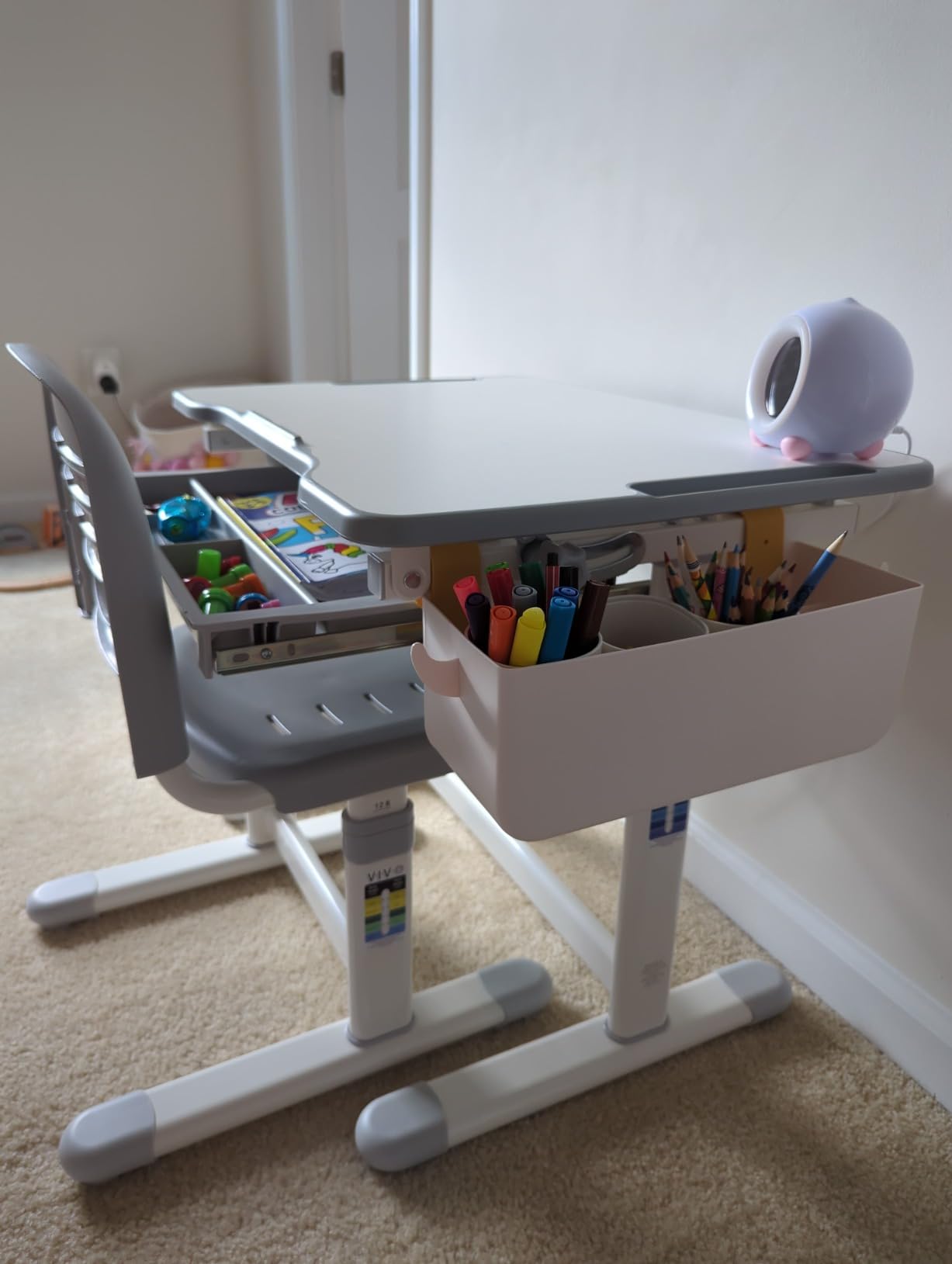 VIVO Blue Children's Desk and Chair Set, DESK-V201B customer photo 1