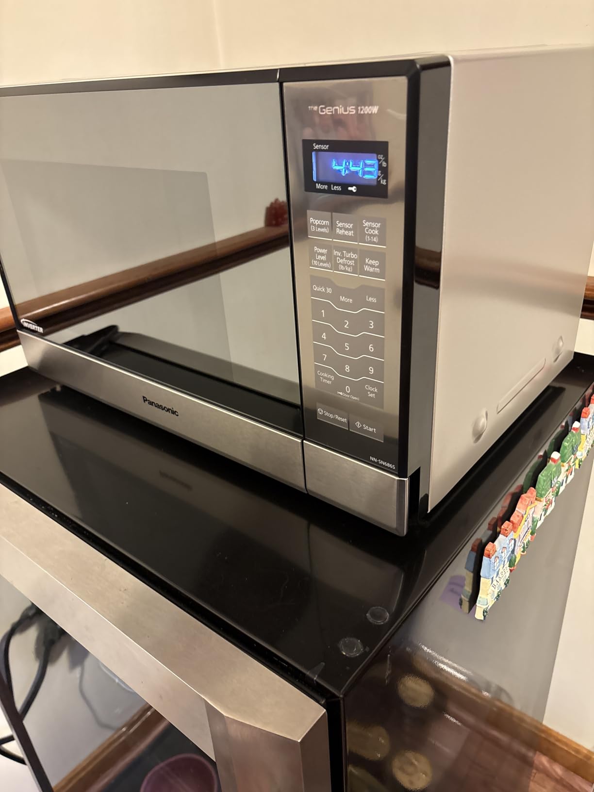 Panasonic Microwave Oven NN-SN686S Stainless Steel Countertop/Built-In with Inverter Technology and Genius Sensor, 1.2 Cubic Foot, 1200W customer photo 2