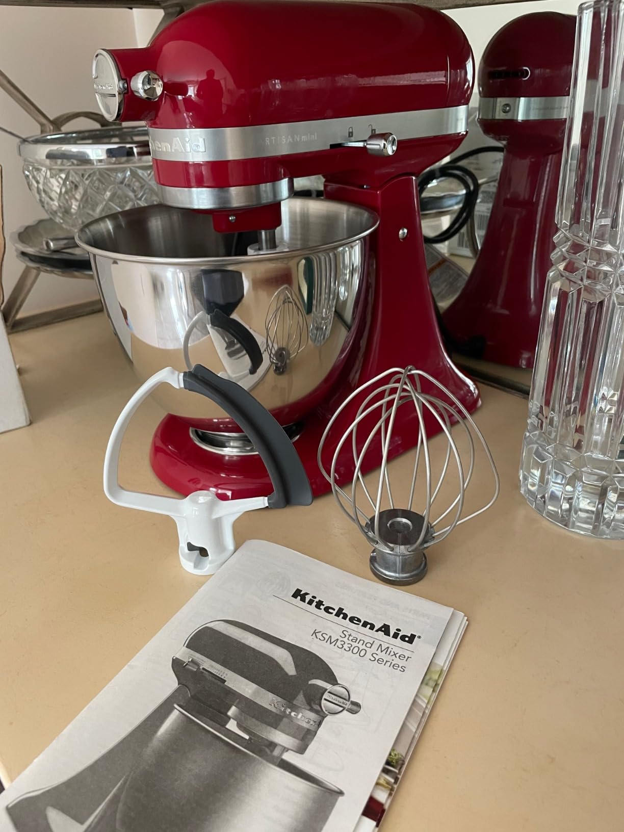 KitchenAid Artisan Mini, 3.5-Qt Tilt Head Stand Mixer, White | 3.5 Quart Capacity for Smaller Batches, 10 Speeds, 3 Accessories, Model KSM3316XWH customer photo 1