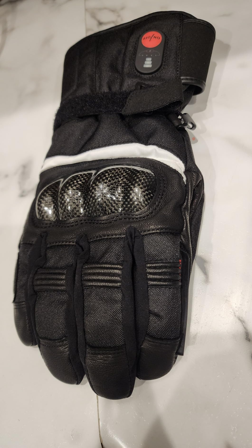 SAVIOR HEAT Heated Motorcycle Gloves for Men & Women, Waterproof Windproof, Touchscreen Compatible, 7.4V Rechargeable Battery Gloves Winter Outdoor Riding, Cycling, Snowmobile customer photo 2