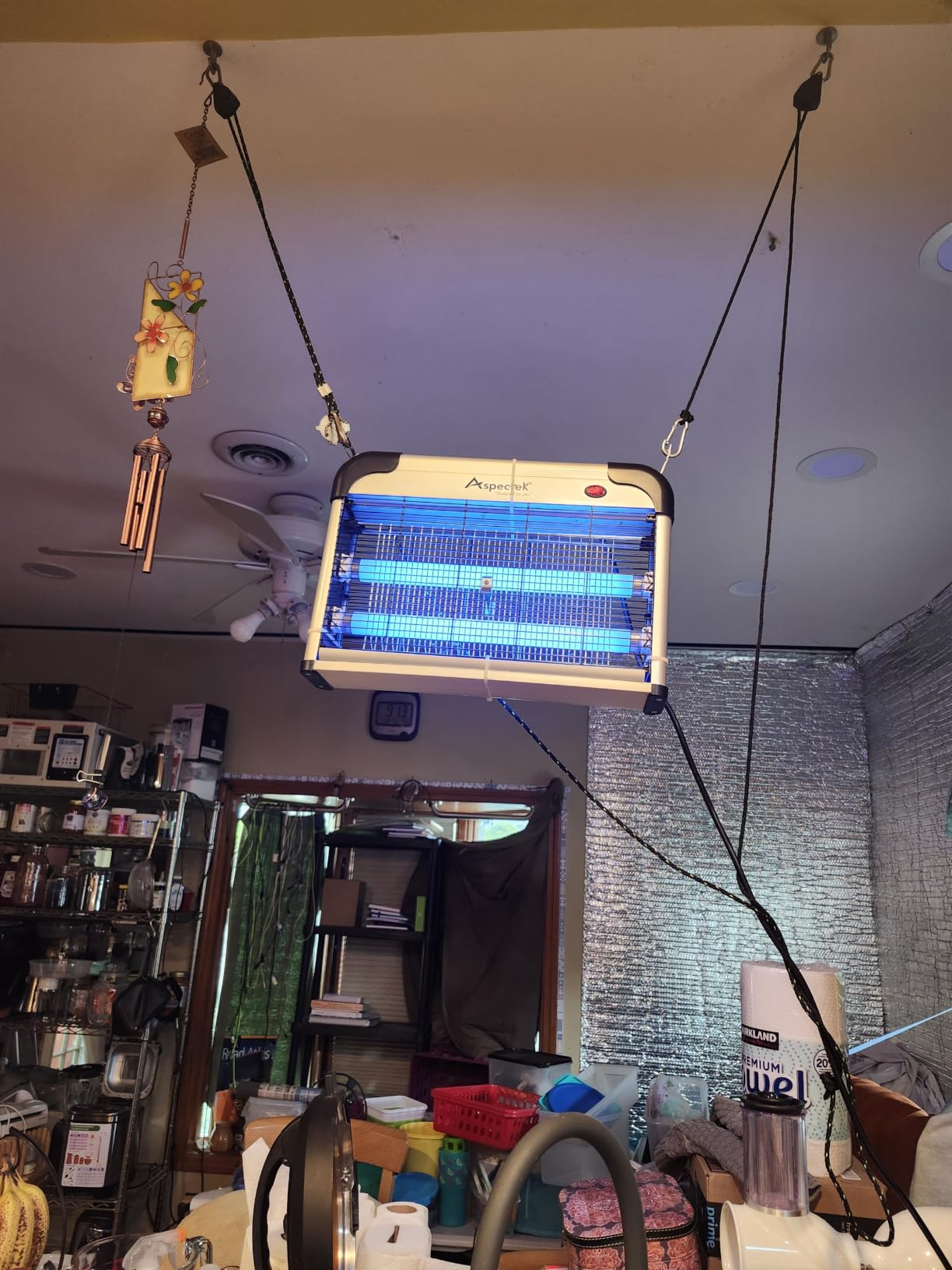 ASPECTEK Electric Bug Zapper, 20W UV Bulbs, Fly, Mosquito, Gnat and Moth Control, Indoor and Covered Outdoor Use for Home, Garage, Patio and Farm, Includes 2 Replacement Bulbs customer photo 2