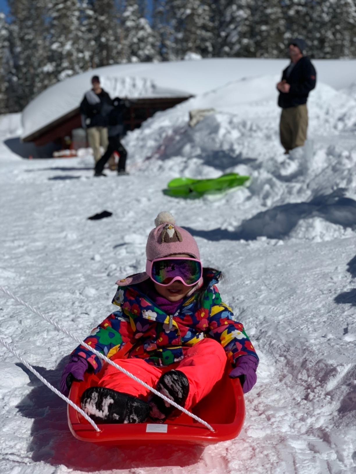 Best Choice Products 48in Kids Plastic Toboggan Snow Sled w/Pull Rope customer photo 2