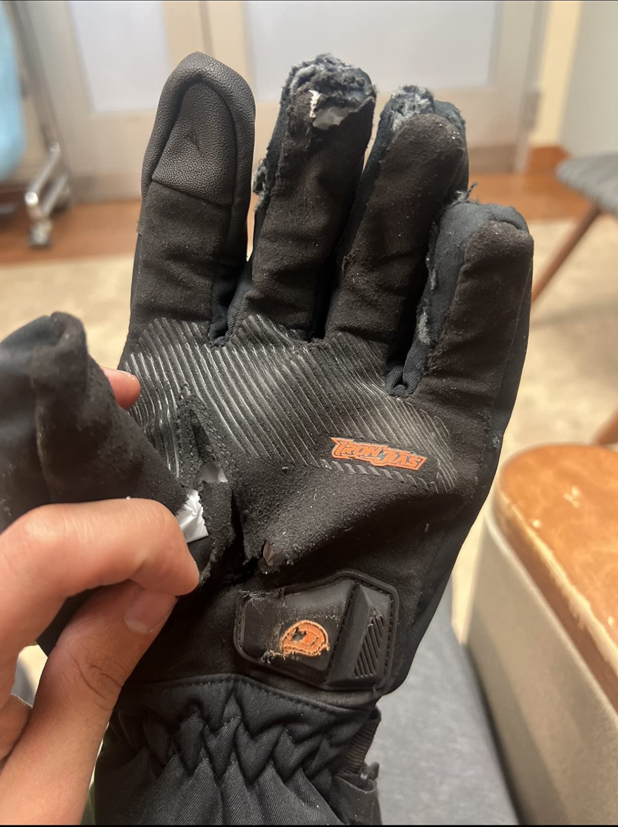 IRON JIA'S Winter Motorcycle Gloves with CE Level 1KP Protection customer photo 2