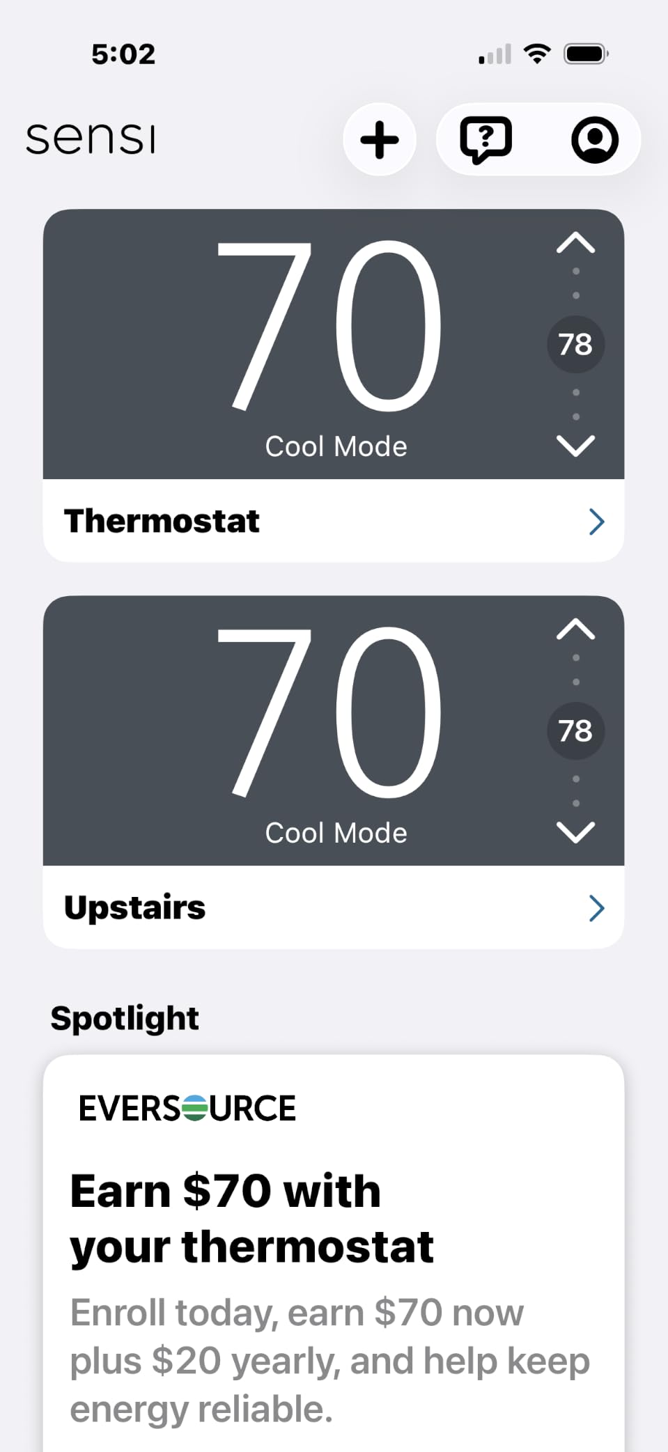 Sensi Smart Thermostat, Wi-Fi, DIY, Alexa, Energy Star Certified, ST55 customer photo 2