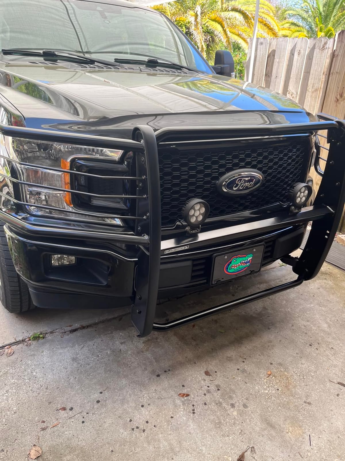 Black Horse Grille brush Bumper Guard Modular Black Compatible with 2015-2023 Ford F-150-17FP32MA customer photo 1
