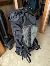Amazon Basics Internal Frame Hiking Backpack for Camping and Backpacking, Adjustable Straps, Rainfly Included customer photo 2