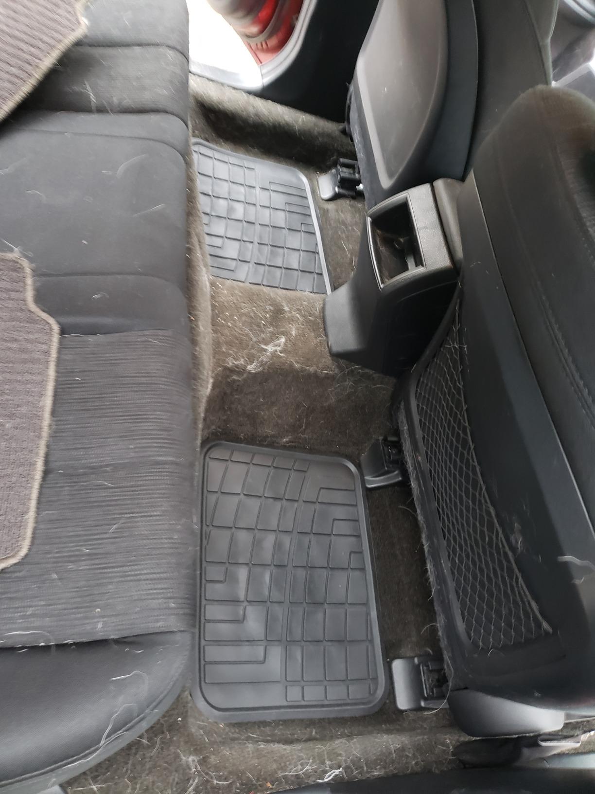 FH Group Automotive Floor Mats - Heavy-Duty Rubber Floor Mats for Cars, Universal Fit Full Set, Climaproof & Trimmable Floor Mats for Most Sedan, SUV, Truck, Black customer photo 2