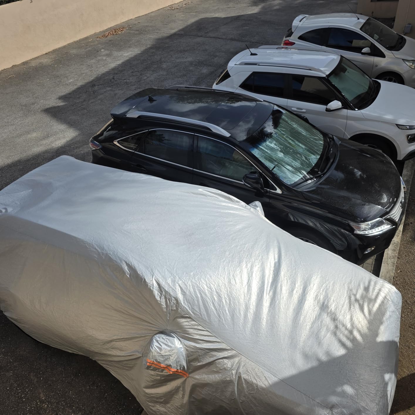 Kayme Sedan Car Cover See Vehicle Size Chart for Accurate Fit, Size A4 | 100% Waterproof All Weather Heavy Duty. Protects Against Sun, Rain, Snow, Dust. Soft Cotton. Driver Door Zipper, Storage Bag customer photo 2