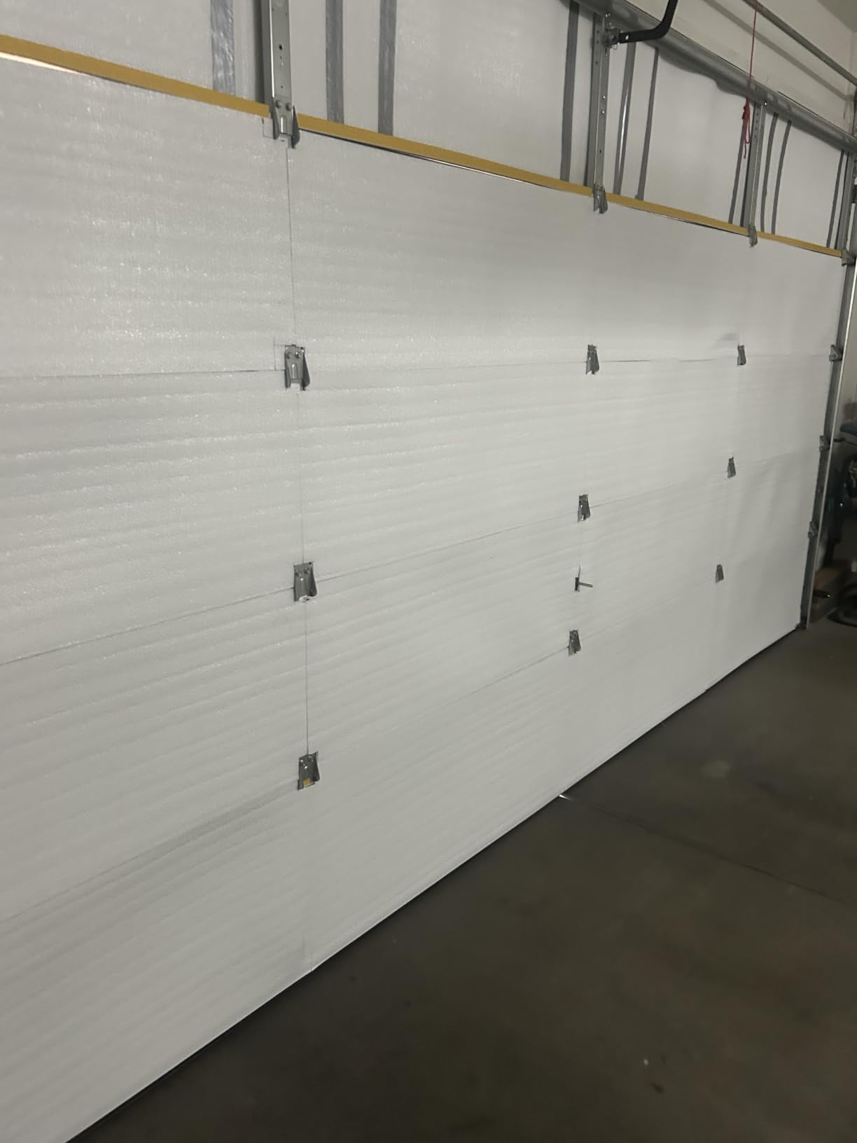 NASA TECH White Reflective Foam Core 2 Car Garage Door Insulation Kit 18FT (WIDE) x 8FT (HIGH) R Value 8.0 Made in USA New and Improved Heavy Duty Double Sided Tape (ALSO FITS 18X7) customer photo 1