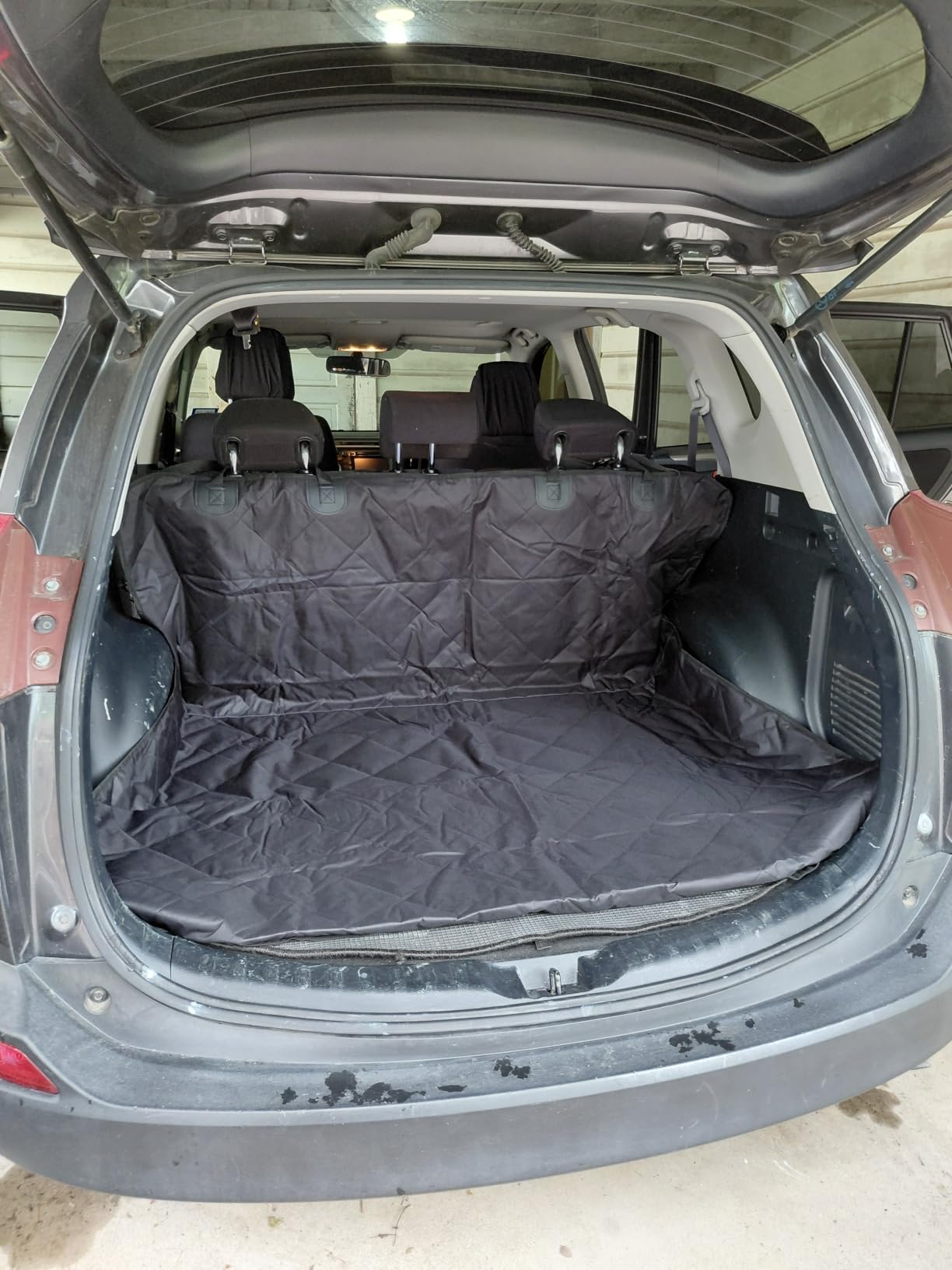 F-color SUV Cargo Liner for Dogs - Trunk Cover with Bumper Flap Protector customer photo 2