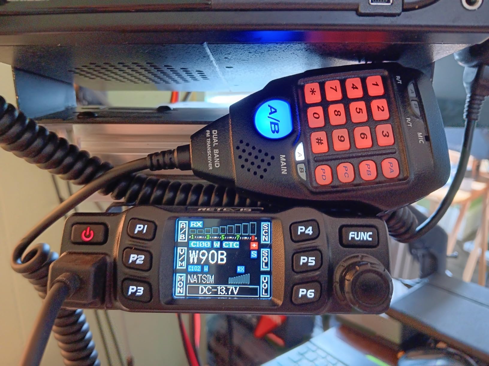 Retevis RT95 Mobile Ham Radio, 2m/70cm Dual Band Mobile Ham Radio Kit customer photo 1