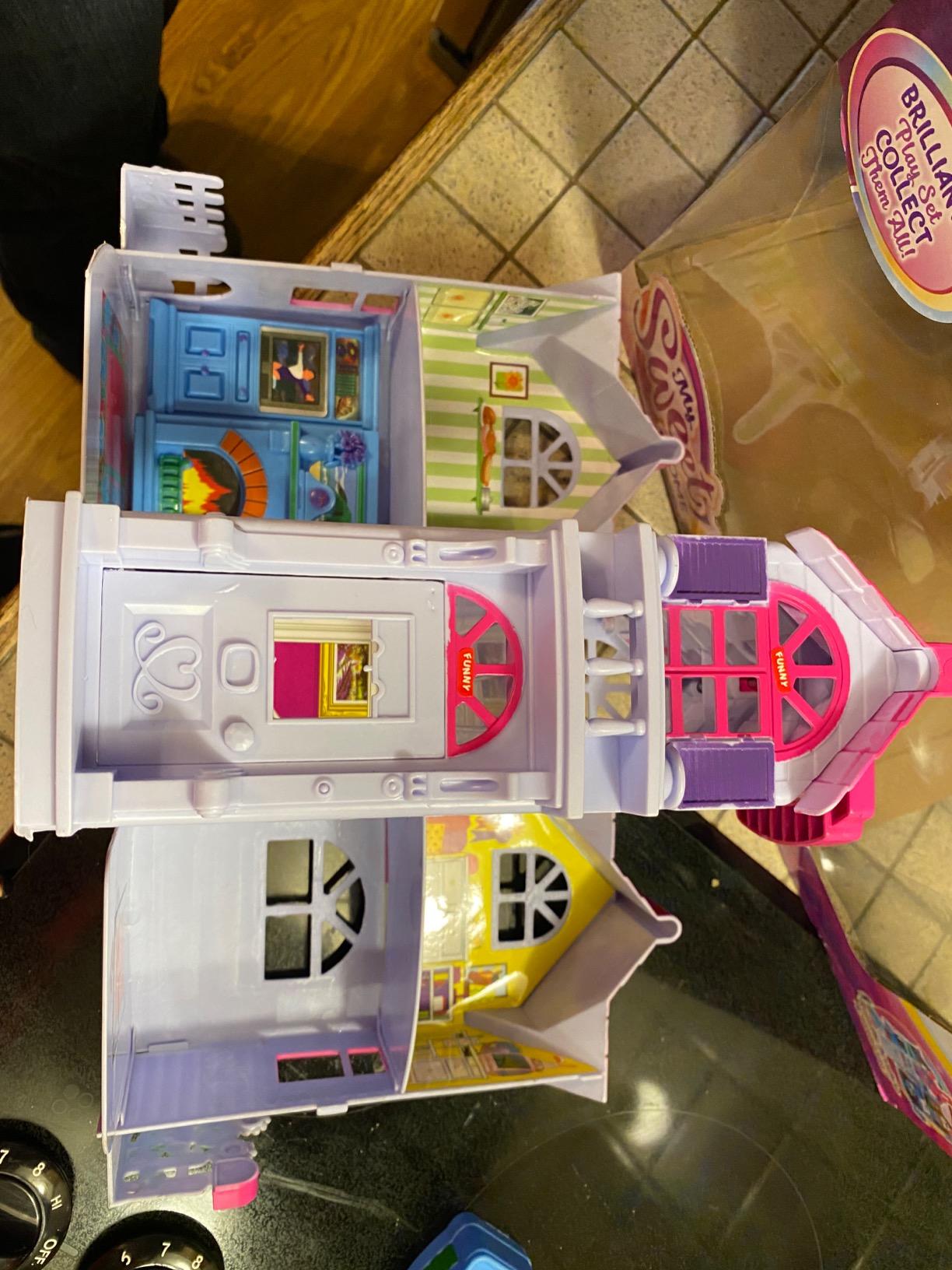 Fold-and-Go Mini Dollhouse Playset with Furnished Rooms & Family Figures customer photo 2