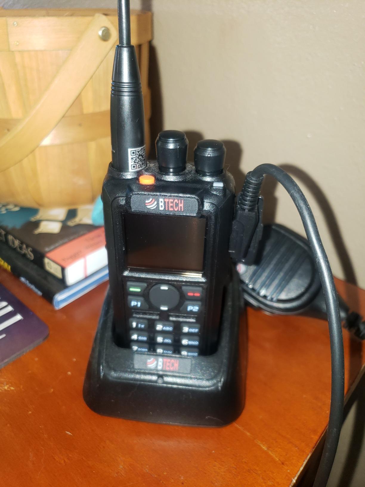 BTECH DMR-6X2 DMR & Analog Dual Band Two-Way Radio (USB-C Battery) – 7W VHF/UHF (136-174MHz & 400-480MHz), Encryption, GPS, Talker Alias, APRS, Voice Recording, includes Accessory Kit with 2 Batteries customer photo 1