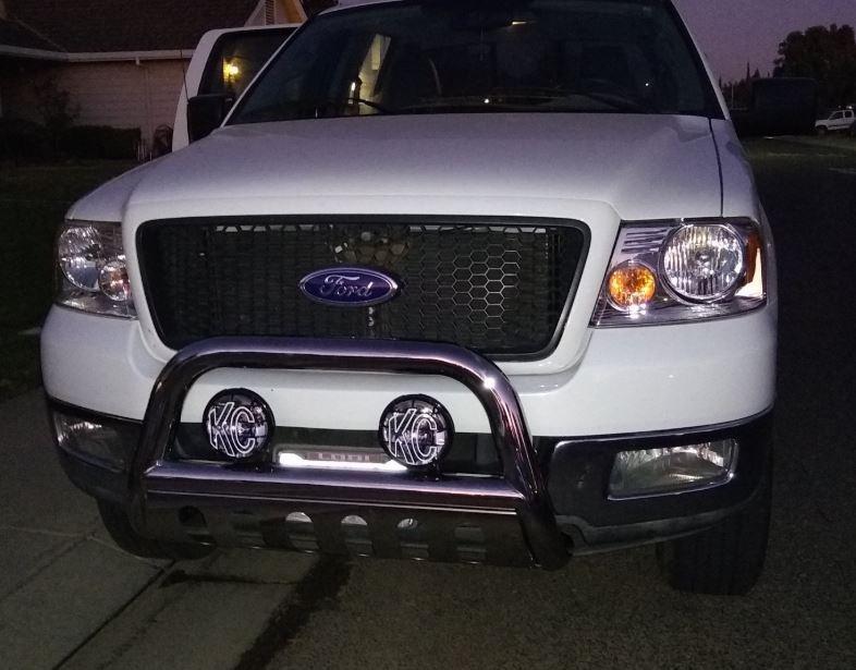 TAC Bull Bar for 2004-2026 Ford F150 Pickup Truck (Excl. Heritage Edition and 10-14 F150 Raptor Models) / 2003-2017 Ford Expedition SUV 3” Stainless Steel Front Bumper Grille Guard Brush Guard customer photo 2