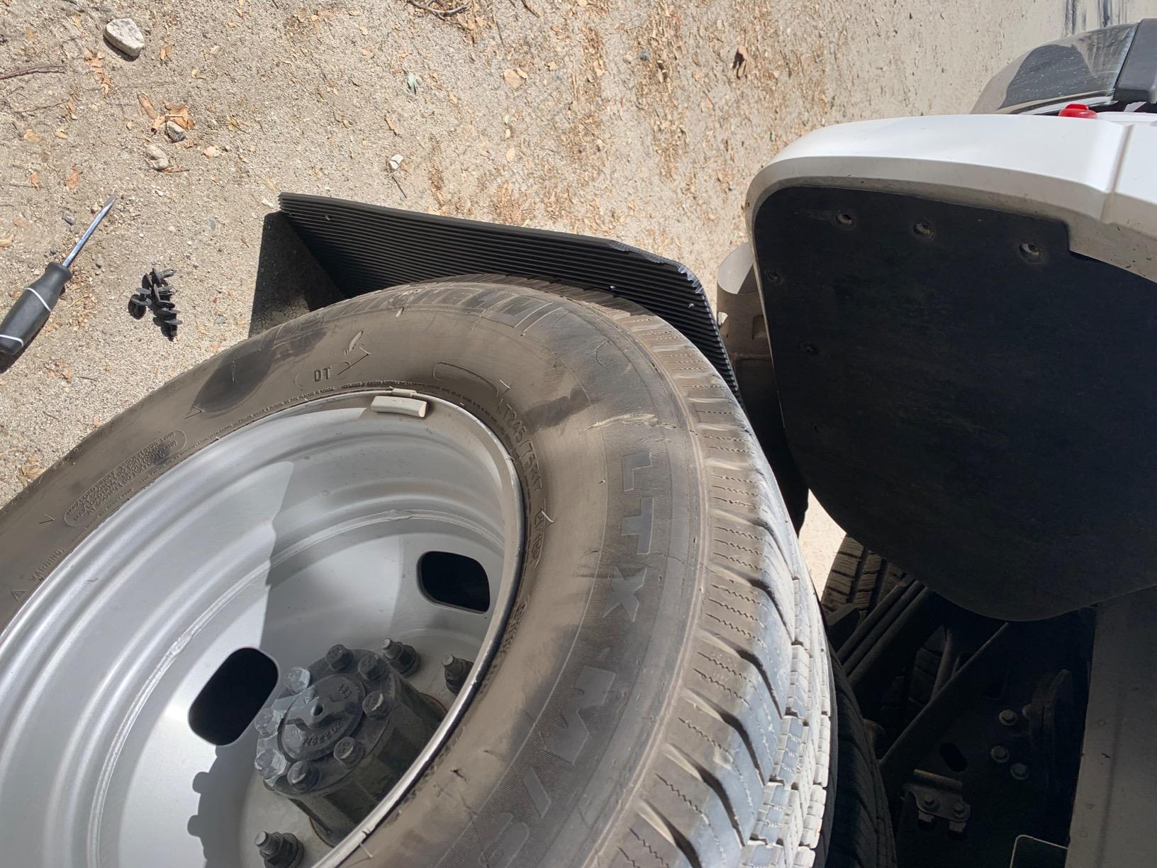 REK GEN ‘Merica Mud Flaps Dually - Heavy Duty Mud Flaps for Trucks and Dually Truck Accessories - Stainless Steel - Easy Install Splash Guard - Made in USA (Black Flag) customer photo 2