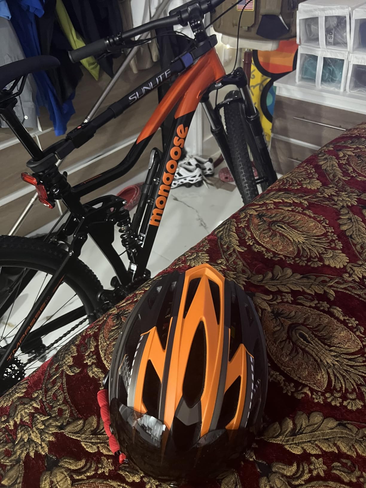 Bike Helmet, Basecamp Bicycle Helmet with Rear Light & Detachable Magnetic Goggles Lightweight Cycling Helmet Adjustable for Adult Men Women Mountain & Road (BC-069) customer photo 1