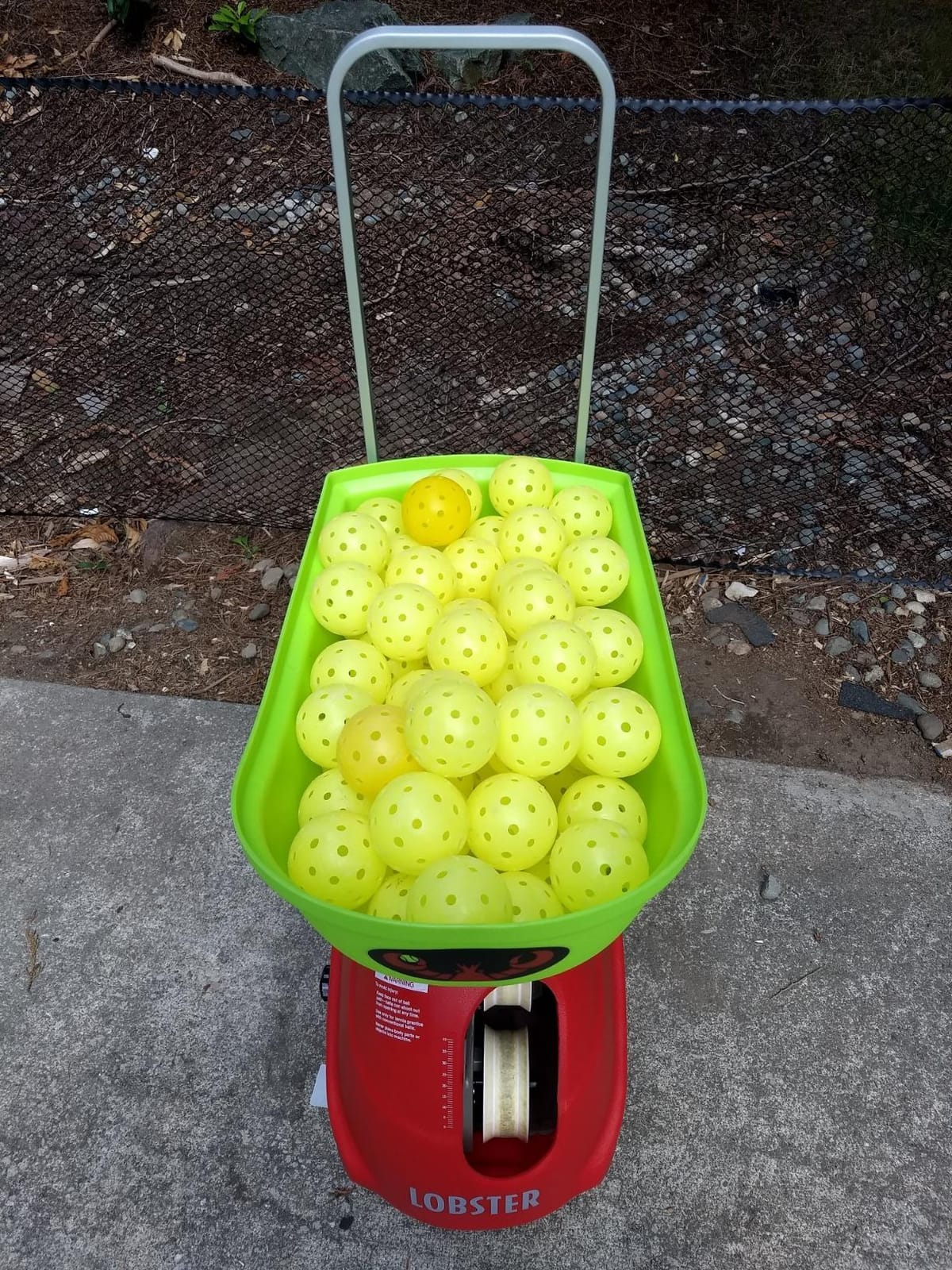 Lobster Sports Pickleball Machine – Full-Featured – Adjustable Topspin, Backspin, & Lobs, Random Oscillation, Ball Speed (20-60MPH), Lightweight & Portable, Holds 125 Balls, with Multi-Function Remote customer photo 1