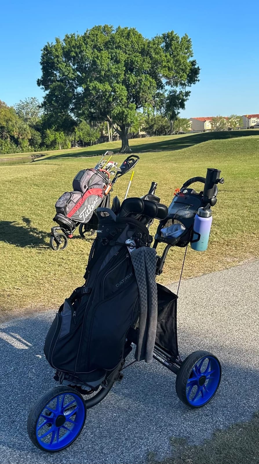 CaddytekCaddyTek EZ-fold 3 Wheel Golf Push Cart Version 8 customer photo 1