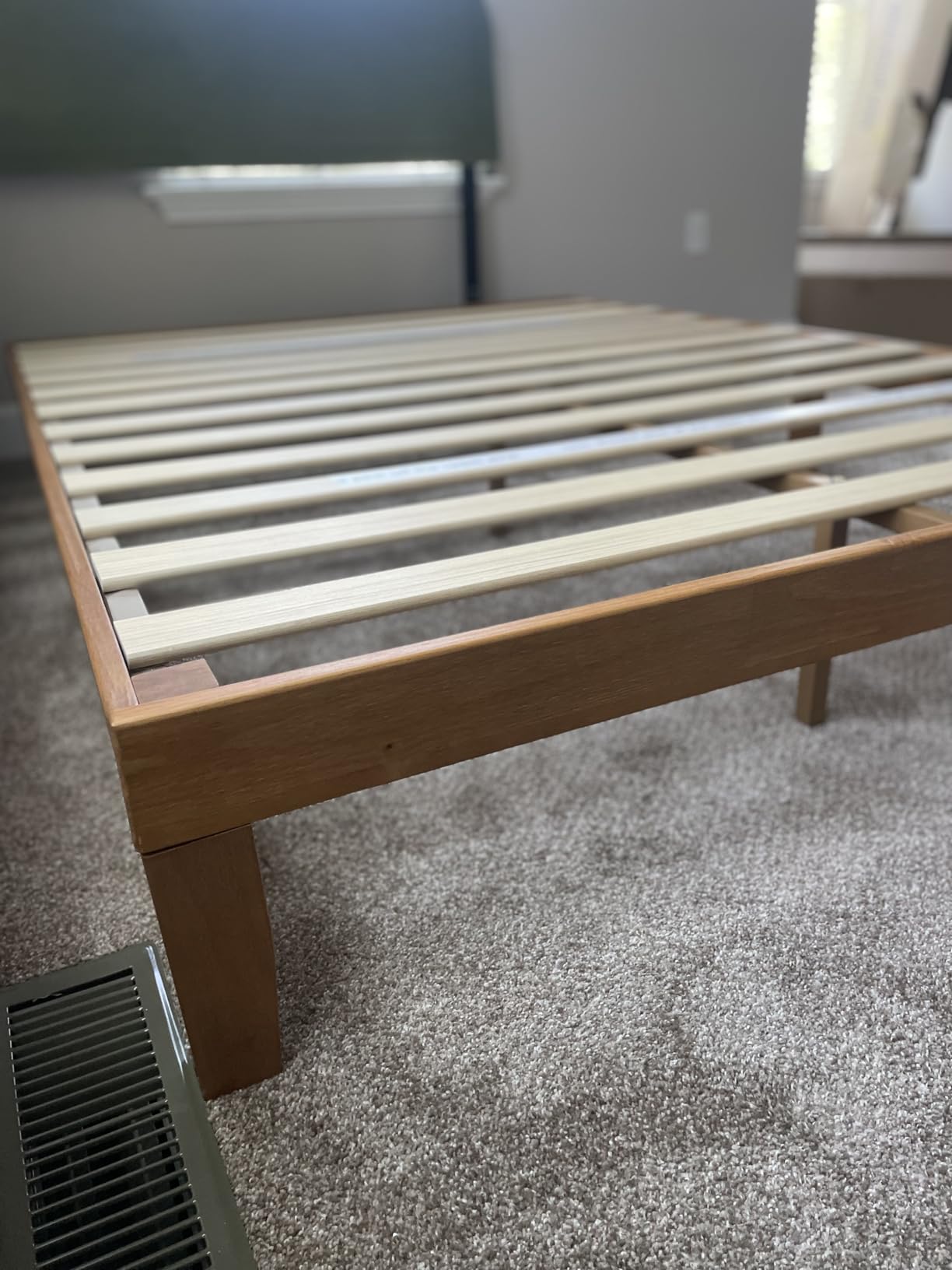 Mellow Naturalista Classic - 12 Inch Solid Wood Platform Bed with Wooden Slats, No Box Spring Needed, Easy Assembly, King, Natural Pine customer photo 1