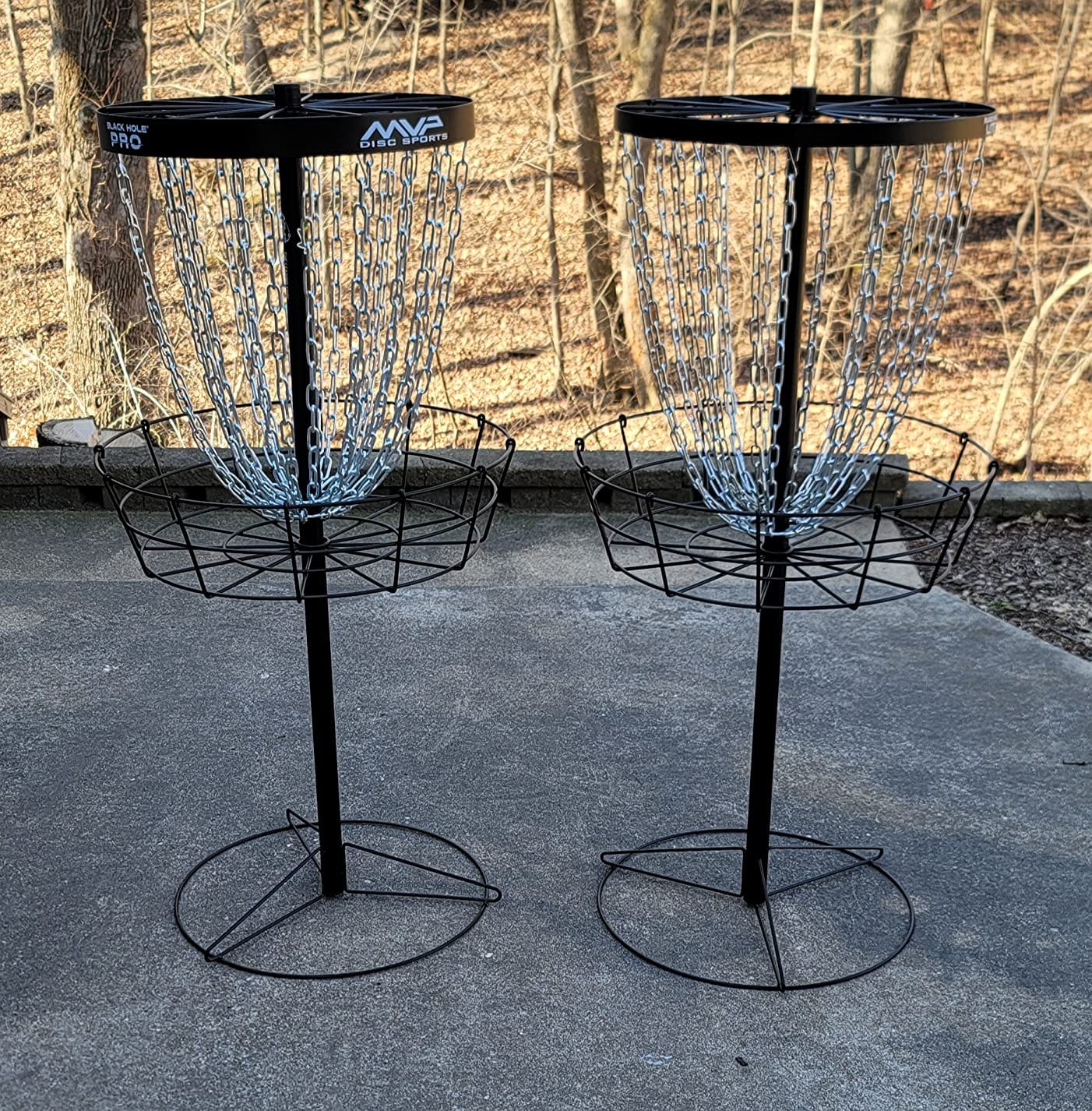 MVP Disc Sports Black Hole Pro 24-Chain Portable Disc Golf Basket with Transit Bag customer photo 2