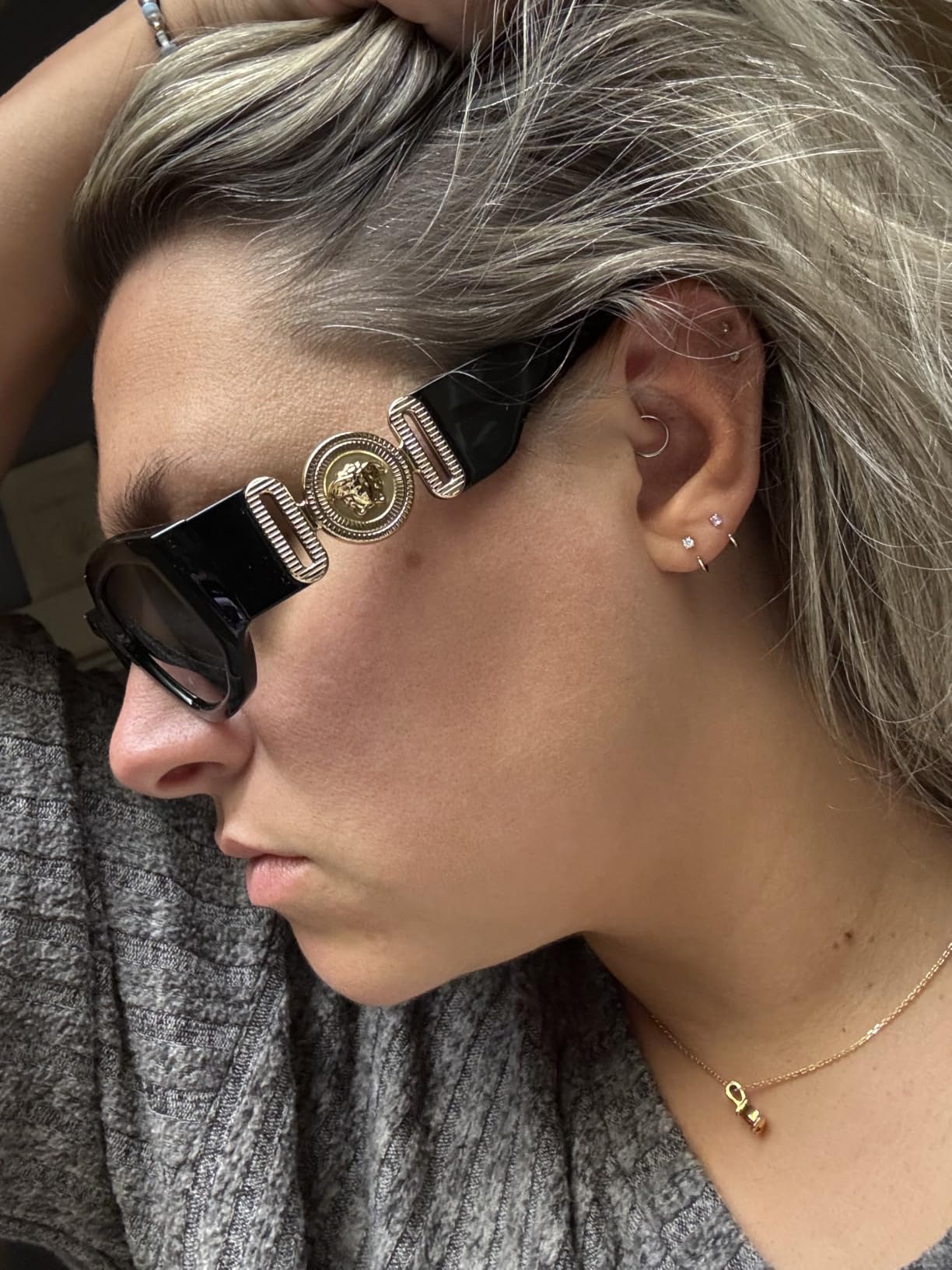 Versace Men,Women VE4361 53 Sunglasses 53mm customer photo 2