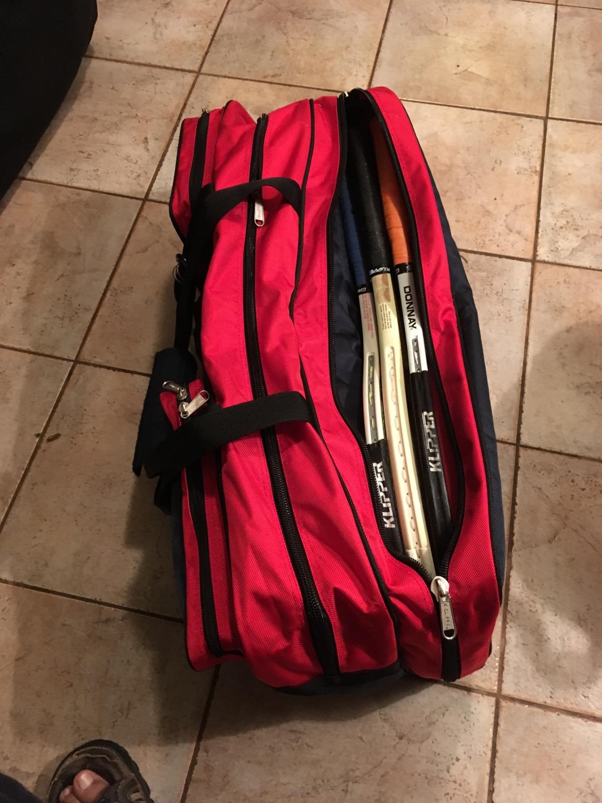 K-Cliffs Tennis Racket Bag | Deluxe Ballistic Nylon | Shoe Compartment customer photo 1