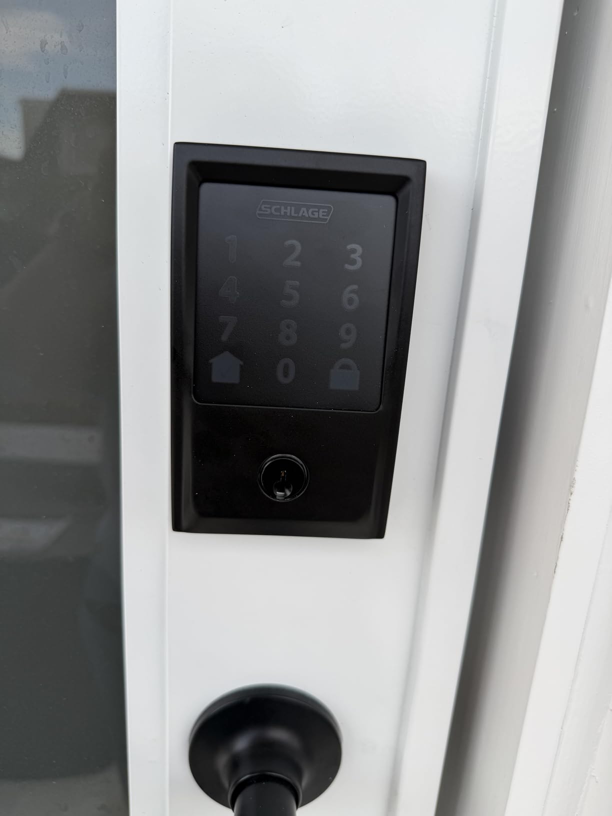 Schlage Encode Smart WiFi Deadbolt Lock with Century Trim, Matte Black | Keyless entry door lock, Touchscreen keypad, App control, Alexa, Google Home, Ring & Airbnb compatible, Certified security customer photo 1