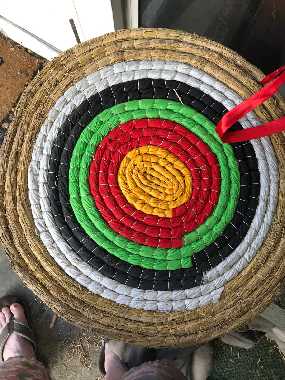 Dostyle Archery Targets Traditional Solid Straw Round Archery Target Shooting Bow Coloured Rope Target Face Three Layer for Shooting Practice customer photo 2