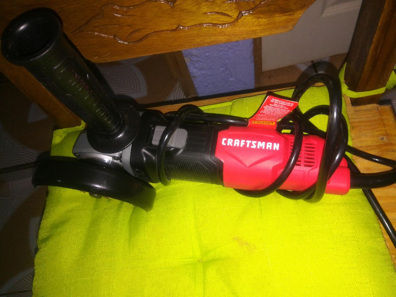 CRAFTSMAN Small Angle Grinder Tool 4-1/2 inch, 6 Amp, 12,000 RPM, Corded (CMEG100) customer photo 1