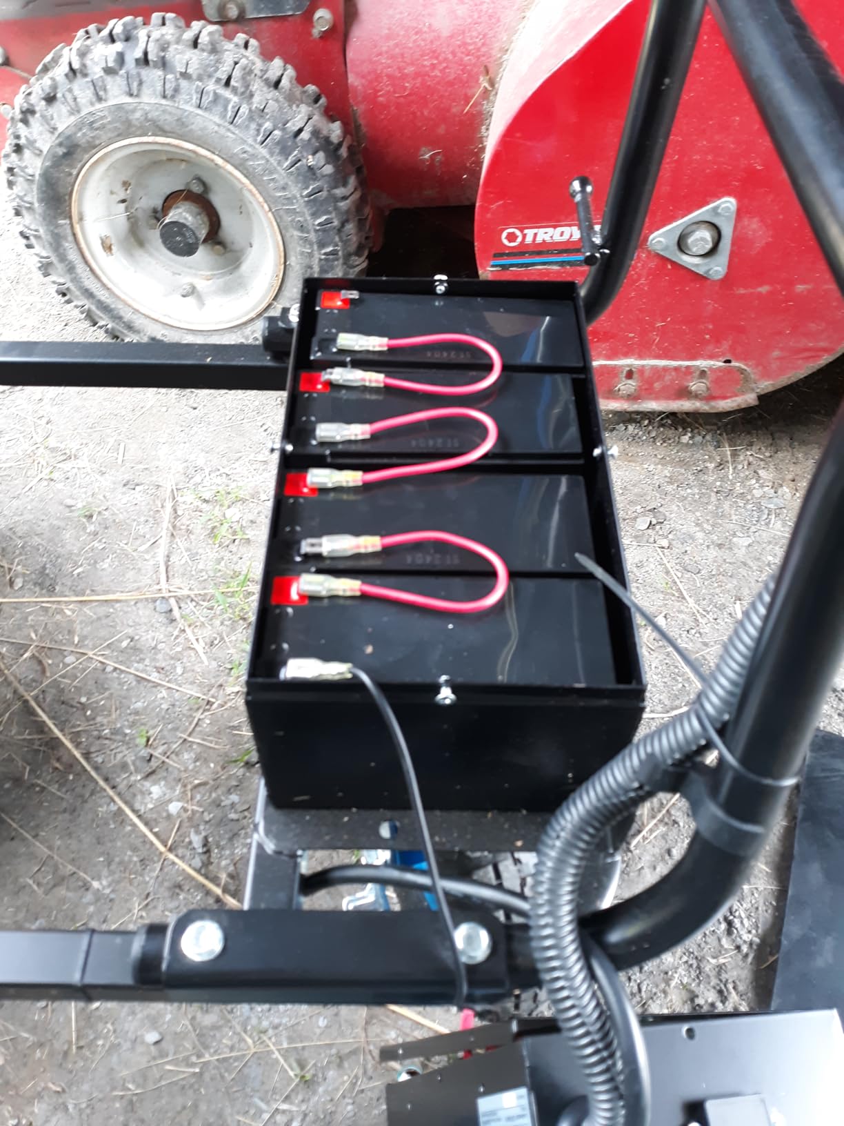Landworks Electric Utility Cart, 500 lb Load | 48V Lead-Acid Power Wagon Uses a 500W Motor to Tow 1000 lb Through Garages, Warehouses and Outdoor Areas customer photo 1