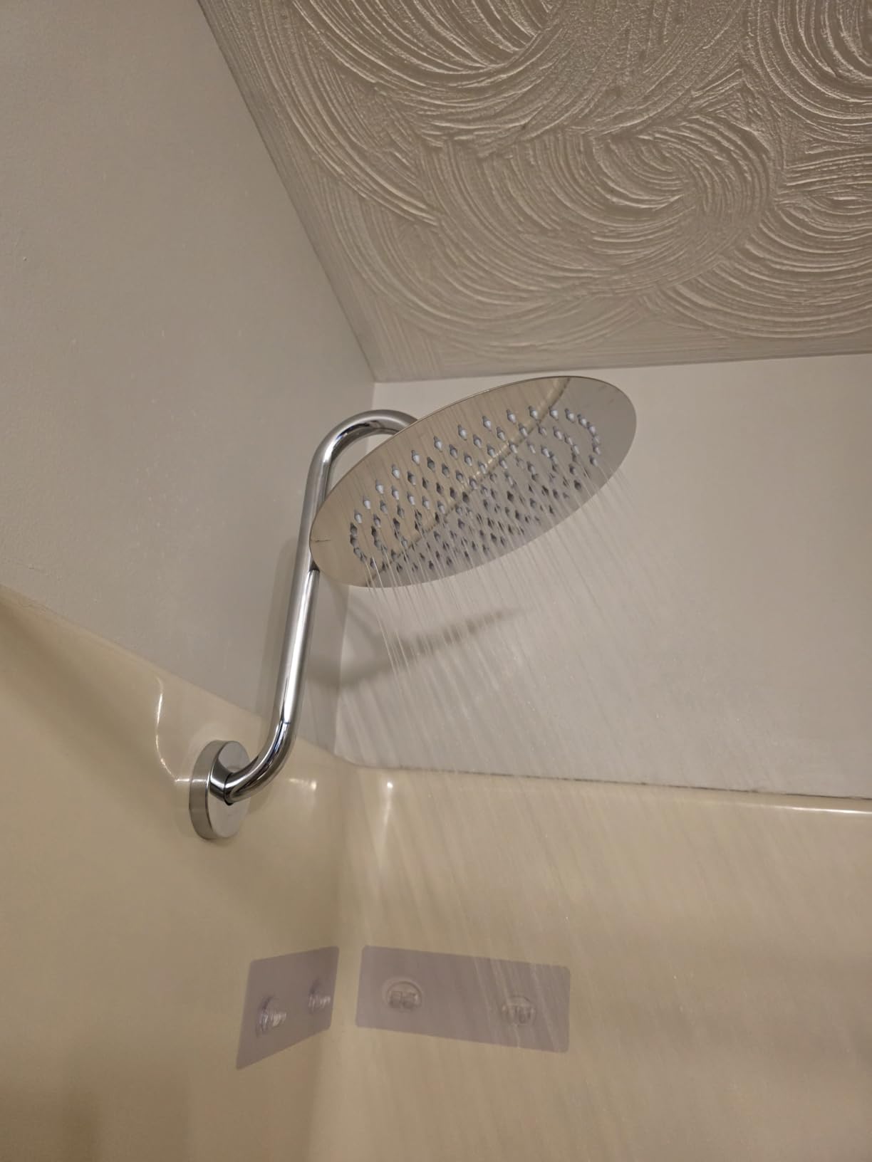 NearMoon Rain Shower Head, Ultra-Thin Design-Pressure Boosting, Awesome Some Experience, High Flow Stainless Steel Rainfall Head (8 Inch,Chrome Finish) customer photo 2