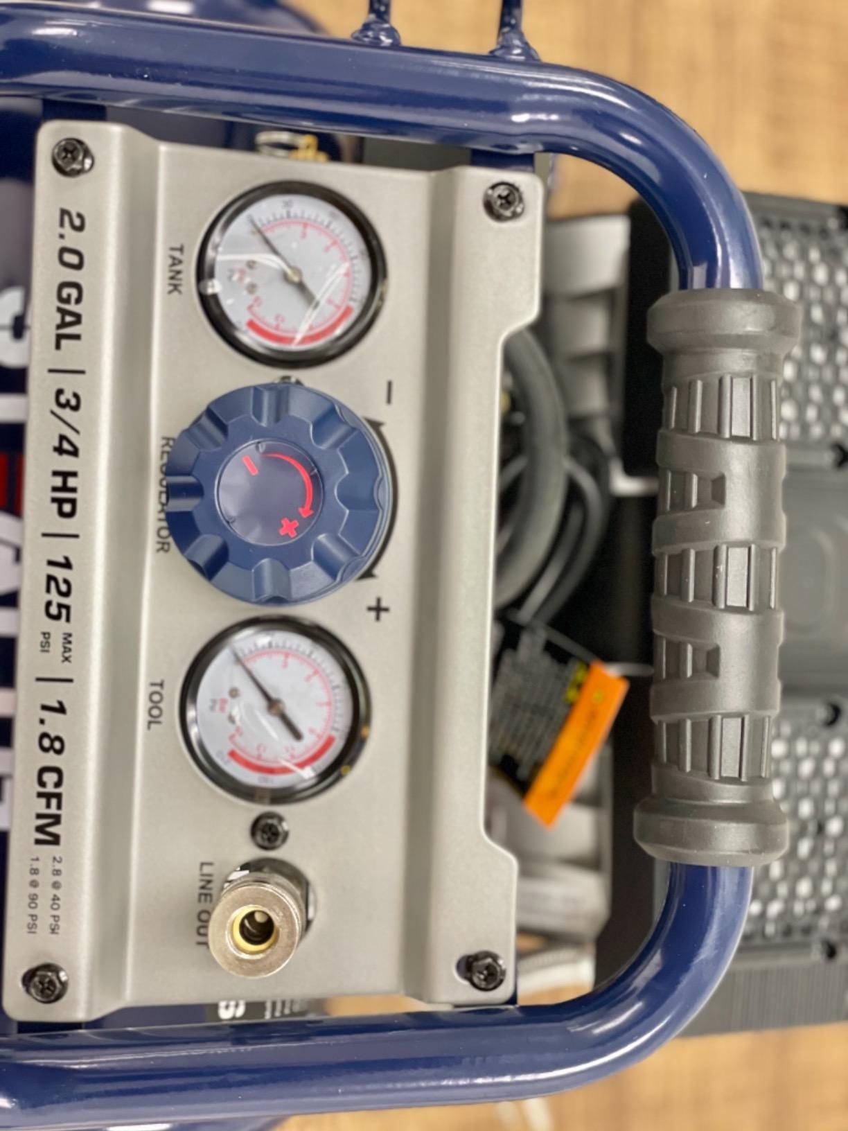 Stealth Air Compressor 2 Gallon, 3/4 HP Oil-Free Compressor, Less than 60dB Ultra Quiet Electric Air Compressor,Max 125 PSI Pressure for Tire Inflation,Nailing,Home DIY Project(SAQ-1234) customer photo 2