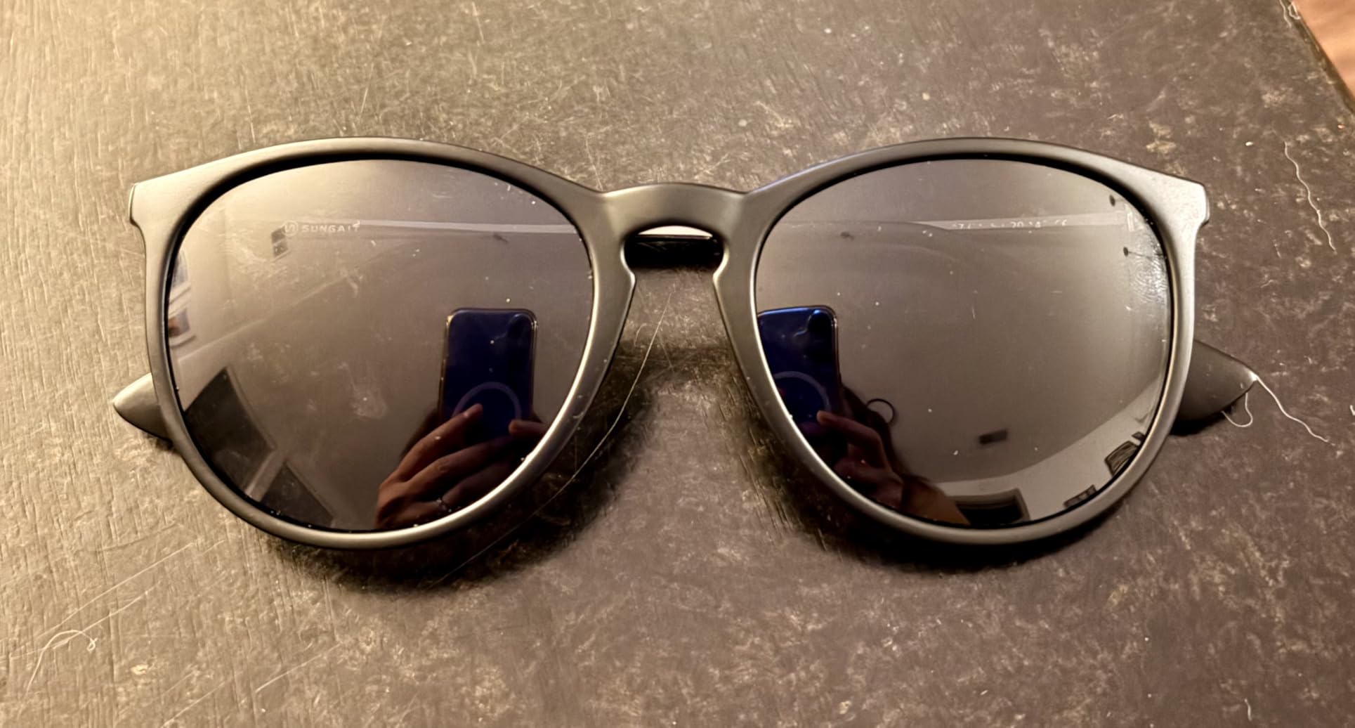 SUNGAIT Premium Vintage Round Sunglasses for Women Men Classic Retro Style customer photo 1