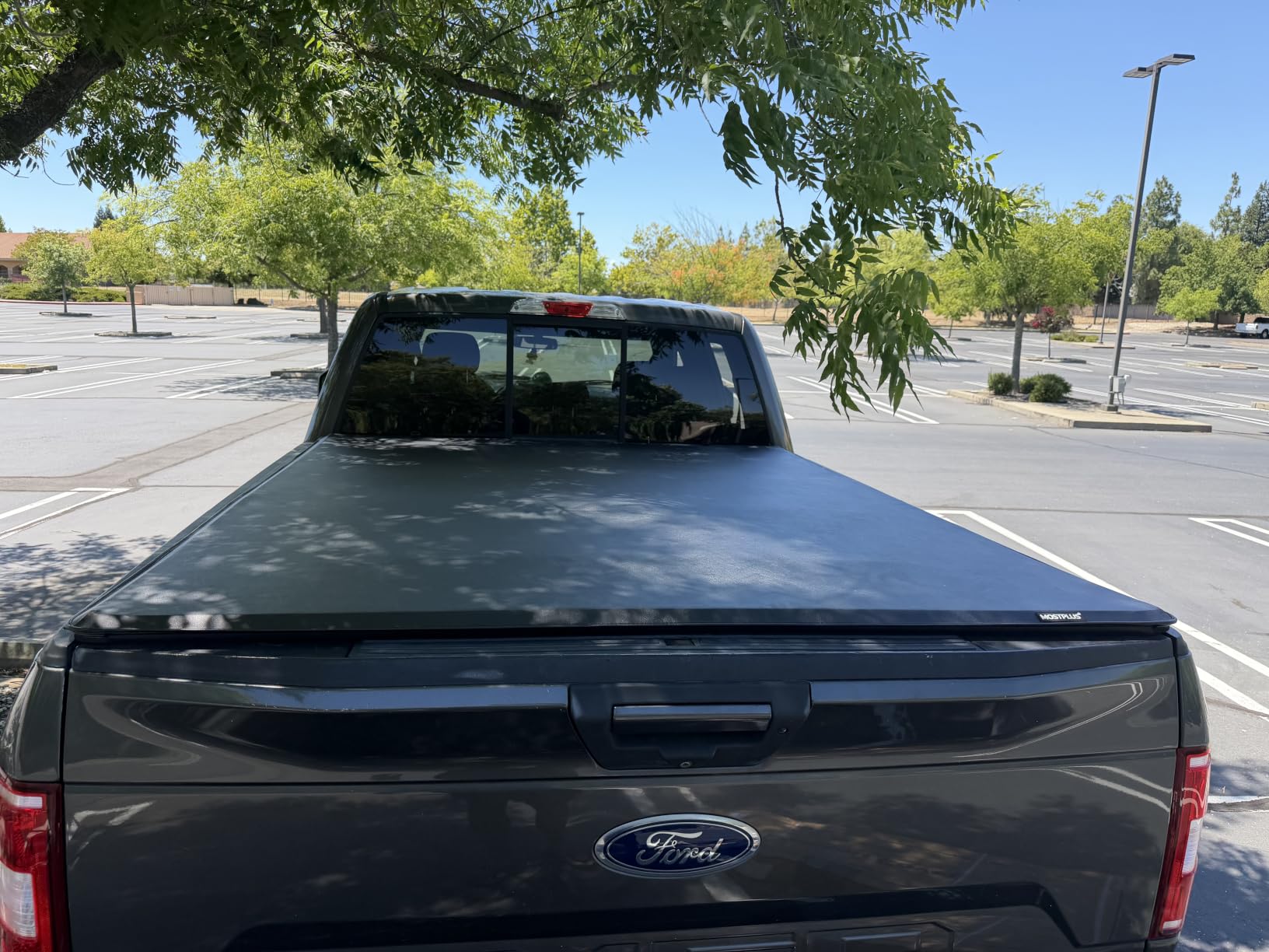 MOSTPLUS 6.5FT Quad 4-Fold Soft Folding Truck Bed Tonneau Cover Compatible for 2015-2025 2026 Ford F150 F-150 Bed Fourth Fold Styleside (78Inch) customer photo 2
