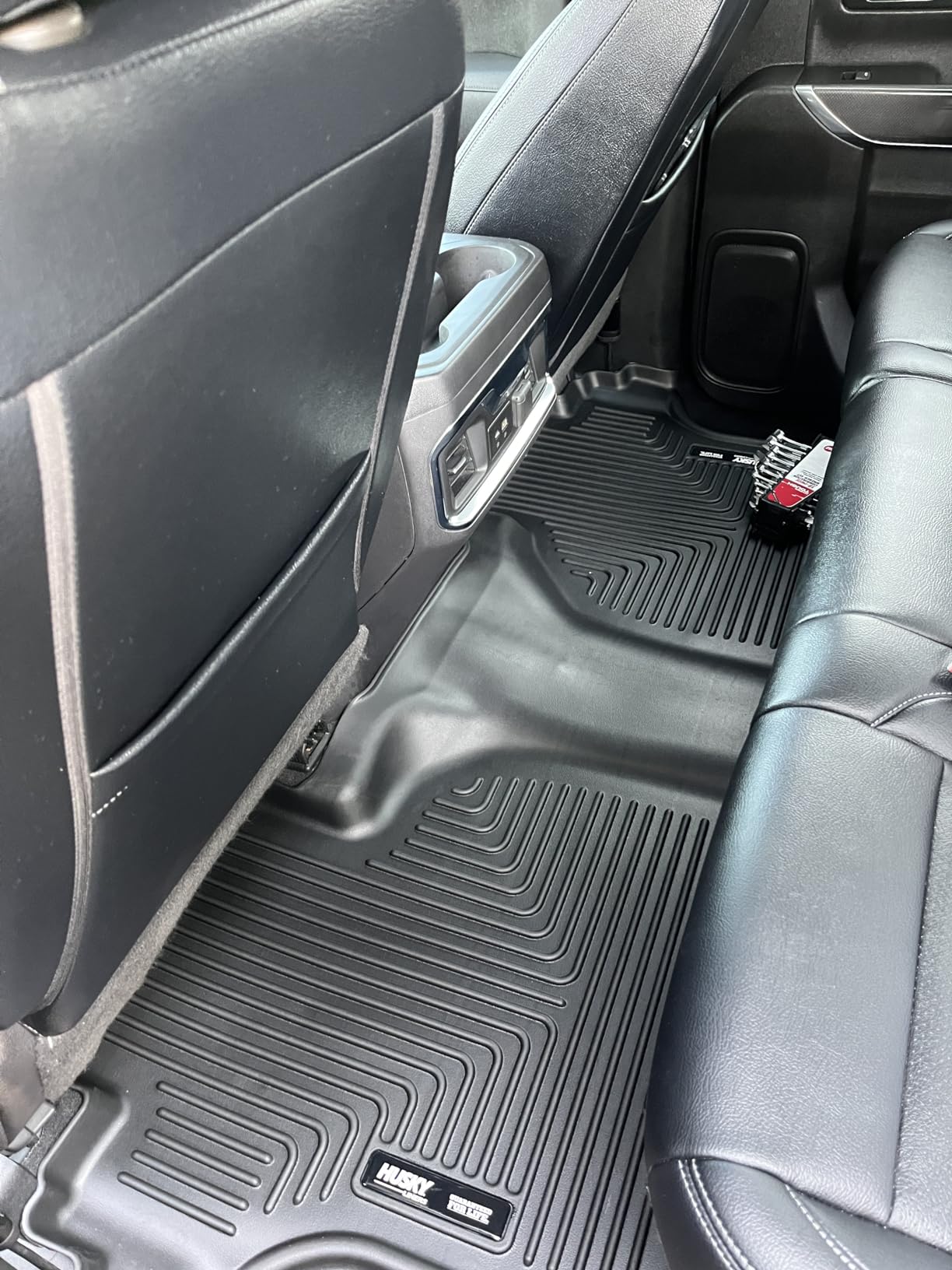 Husky Liners Weatherbeater Floor Mats | Fits 2019 - 2025 Chevrolet Silverado & GMC Sierra 1500; 2020-2025 Silv./Sierra 2500/3500 Crew Cab w/Carpet & Underseat Stg | Front & 2nd Row, 3-pc Black - 94021 customer photo 1